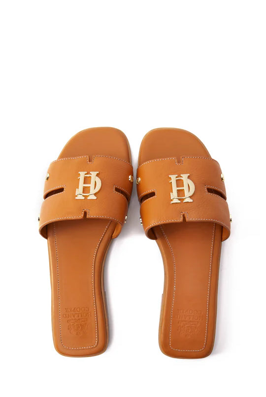Holland Cooper Monogram Slides #Colour_Tan