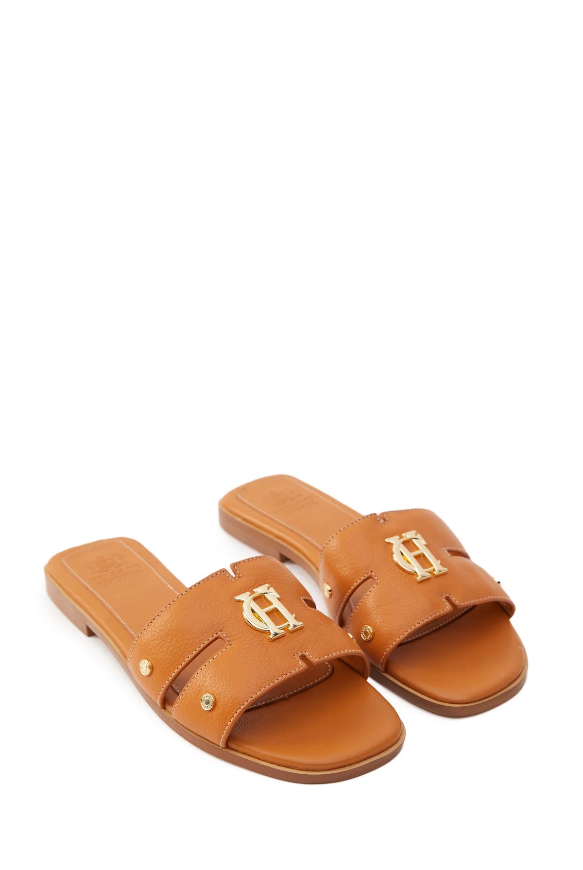 Holland Cooper Monogram Slides #Colour_Tan