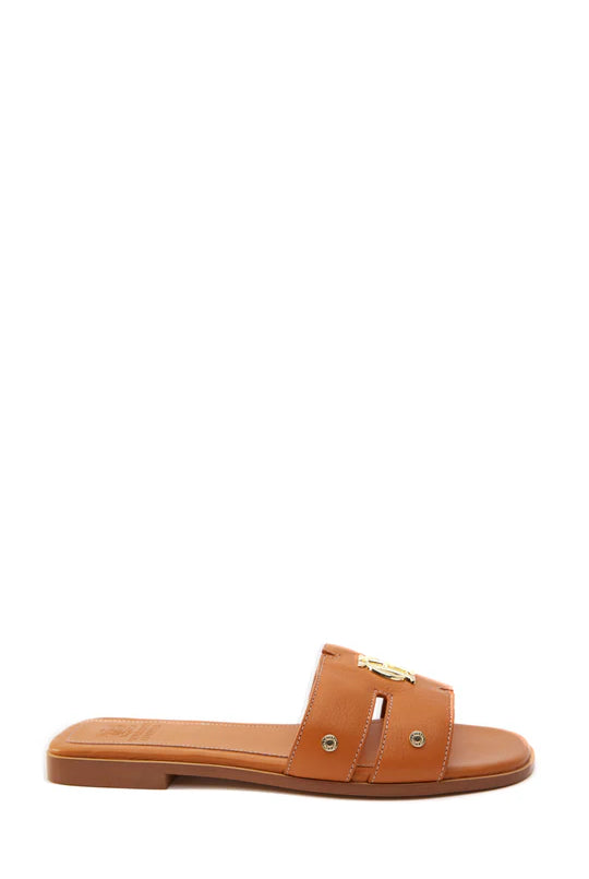Holland Cooper Monogram Slides #Colour_Tan