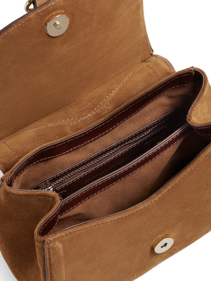 Fairfax & Favor Tan Suede Langham Messenger Bag #Colour_Tan Suede