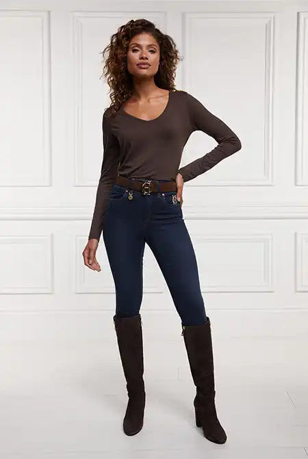 Long Sleeve V-Neck Tee - Gallery Image 101