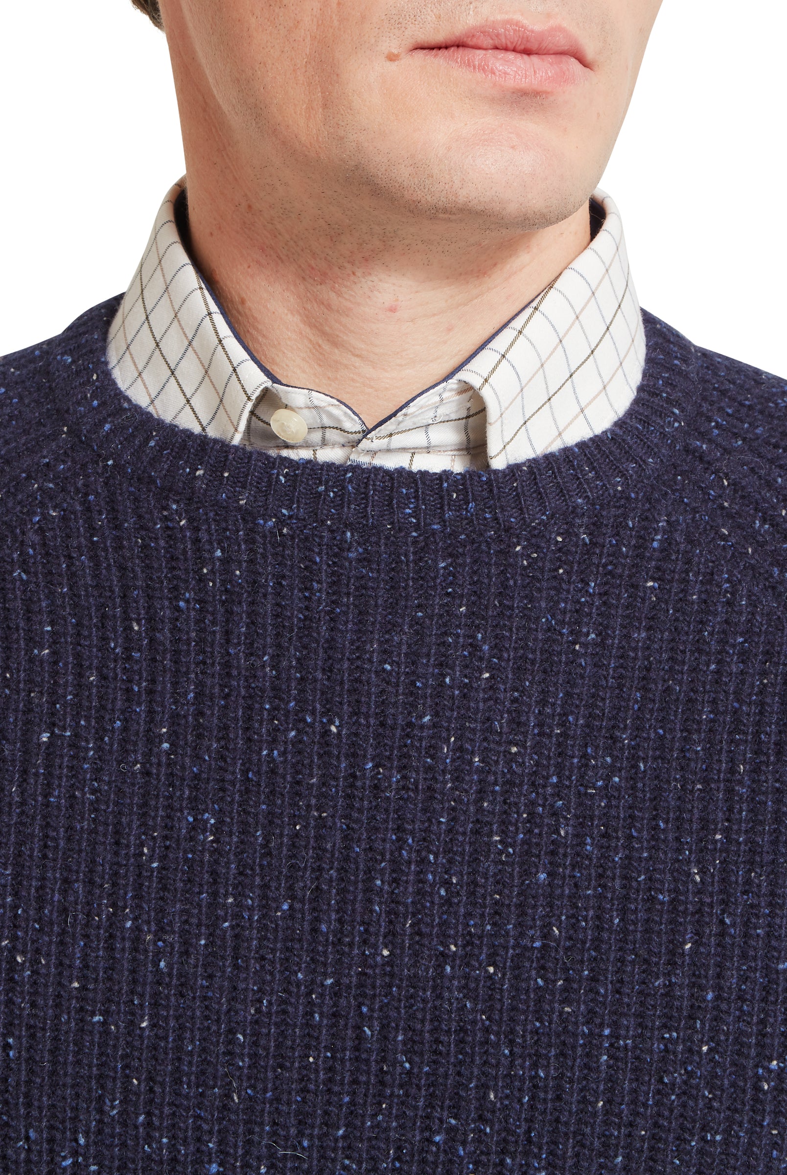 Schoffel Balmaha Crew Neck Jumper #Colour_Blueberry