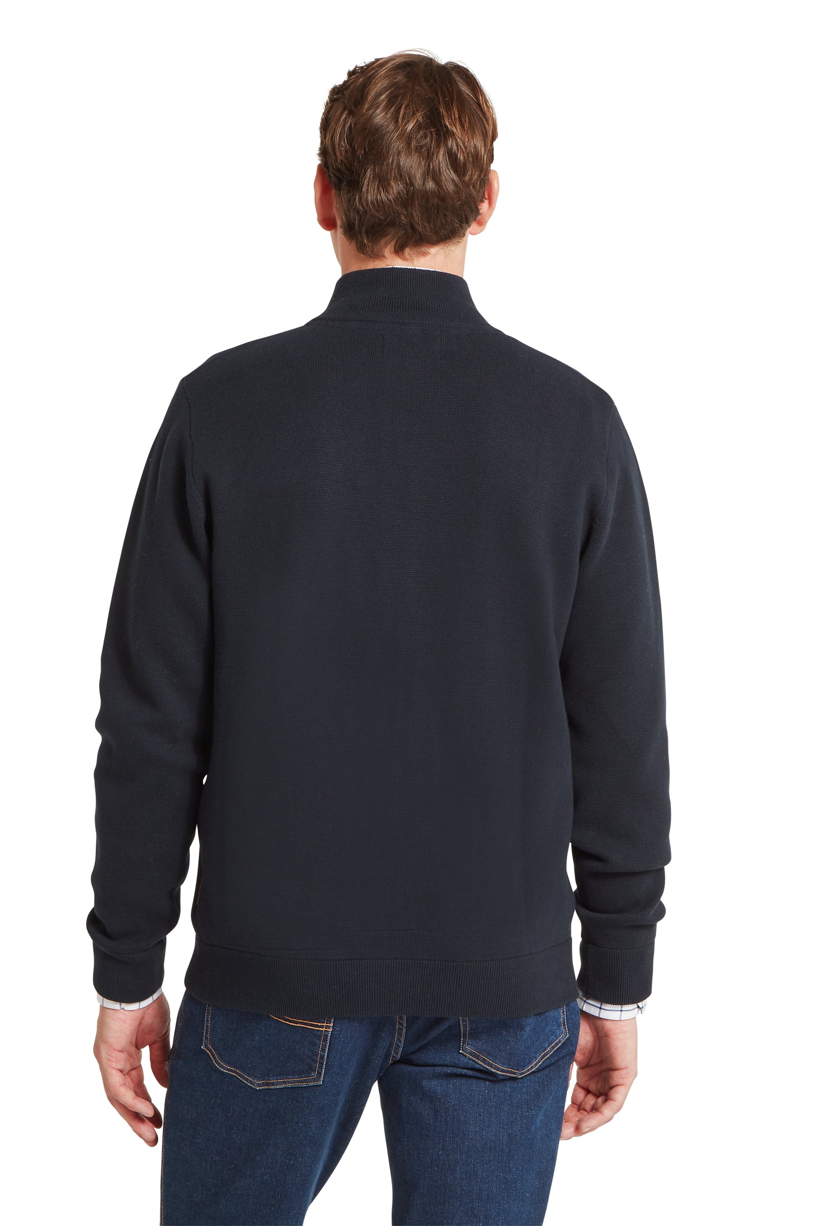 Schoffel Marlow Full Zip Jumper #Colour_Navy