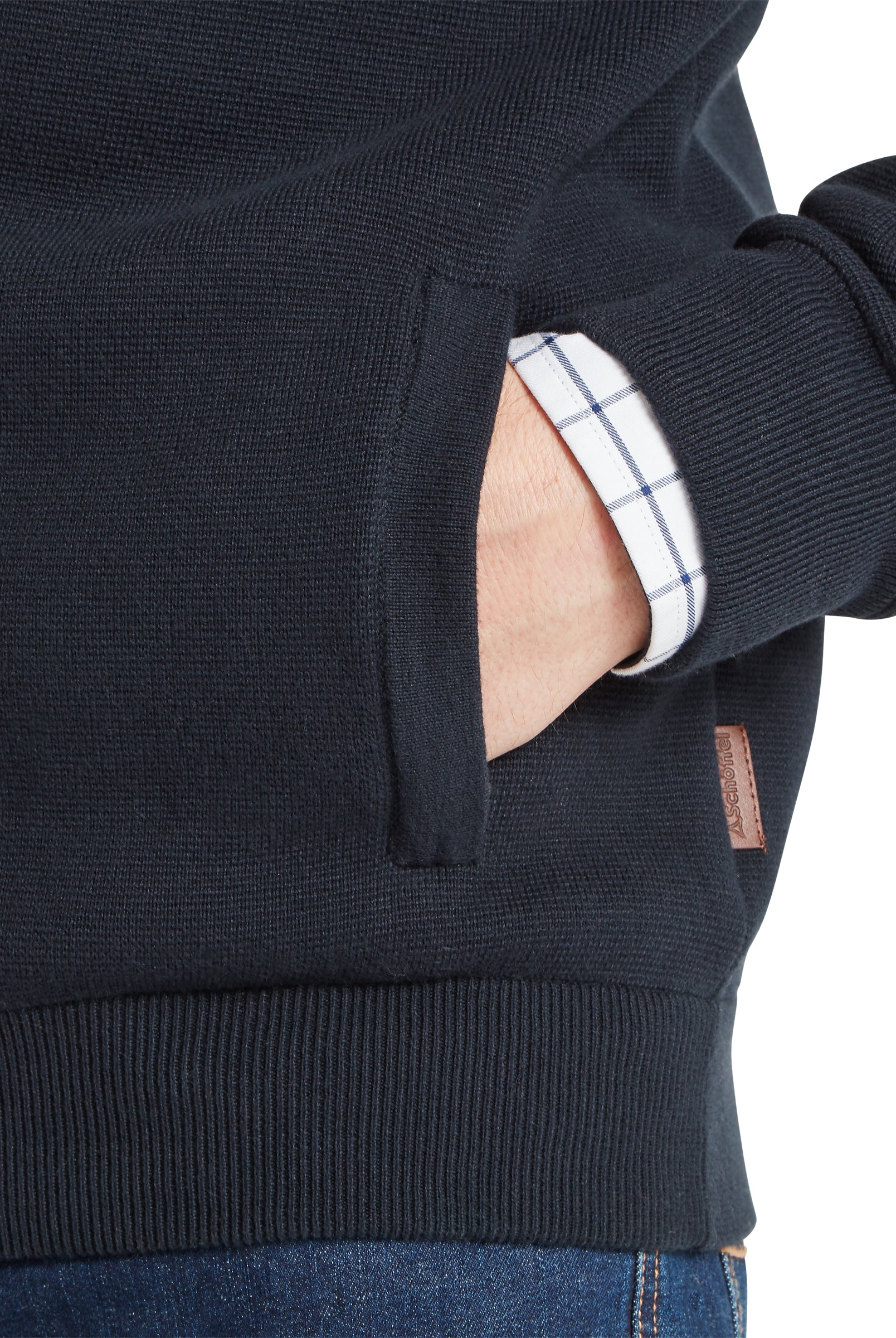 Schoffel Marlow Full Zip Jumper #Colour_Navy