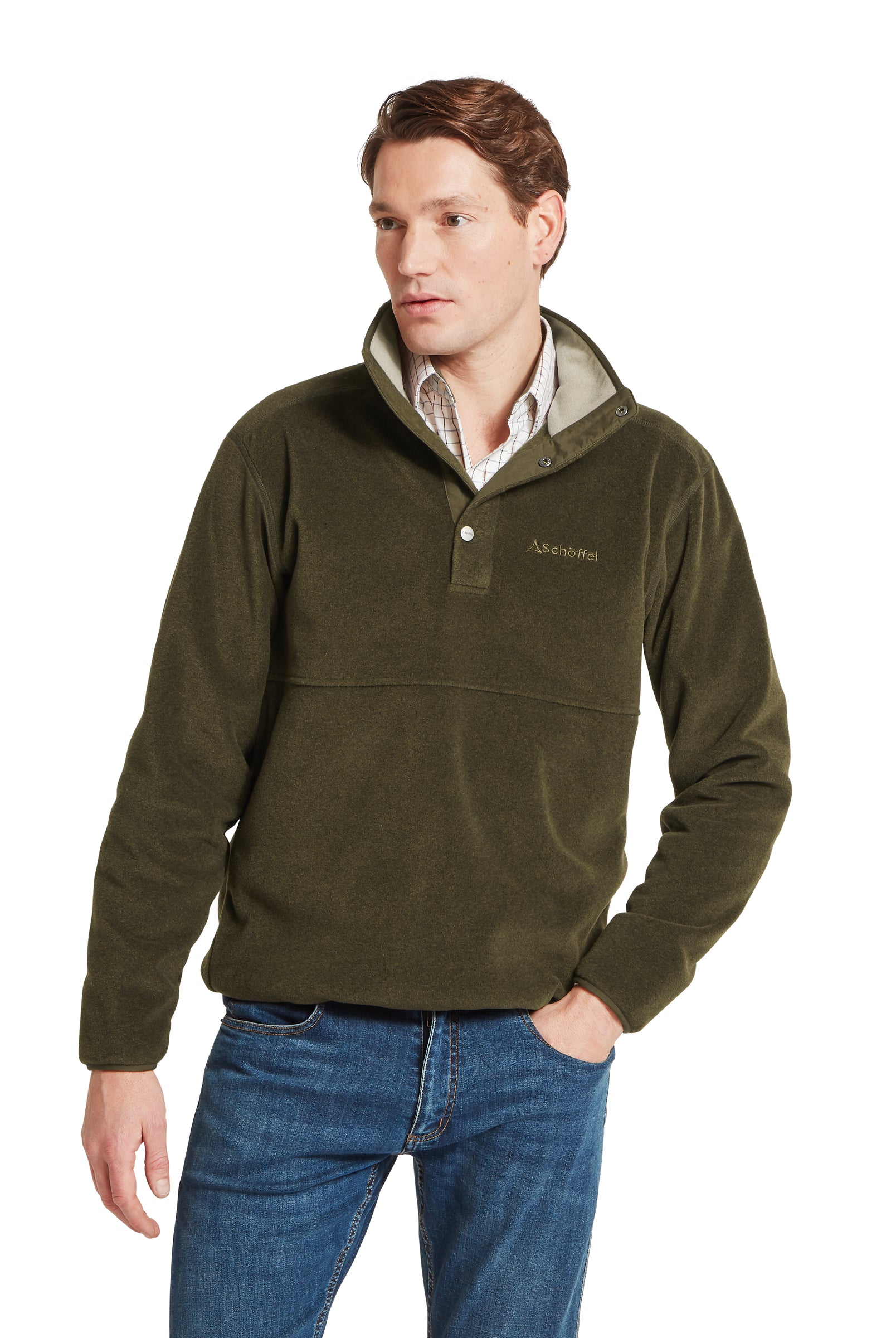 Schoffel Norton Fleece #Colour_Dark Olive