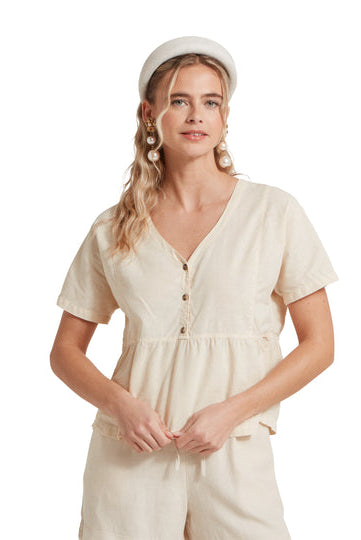 Schoffel Oat Lavenham Linen Top #Colour_Oat