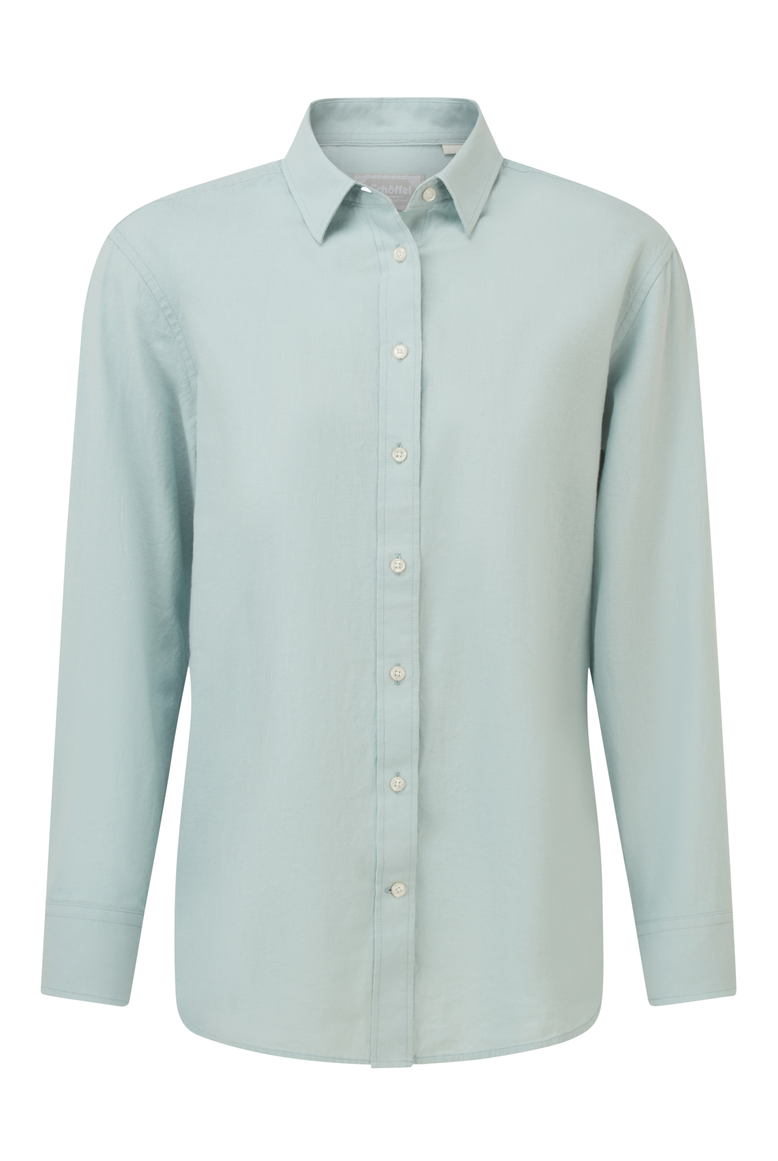 Schoffel Blue Stripe Salthouse Linen Shirt #Colour_Blue Stripe