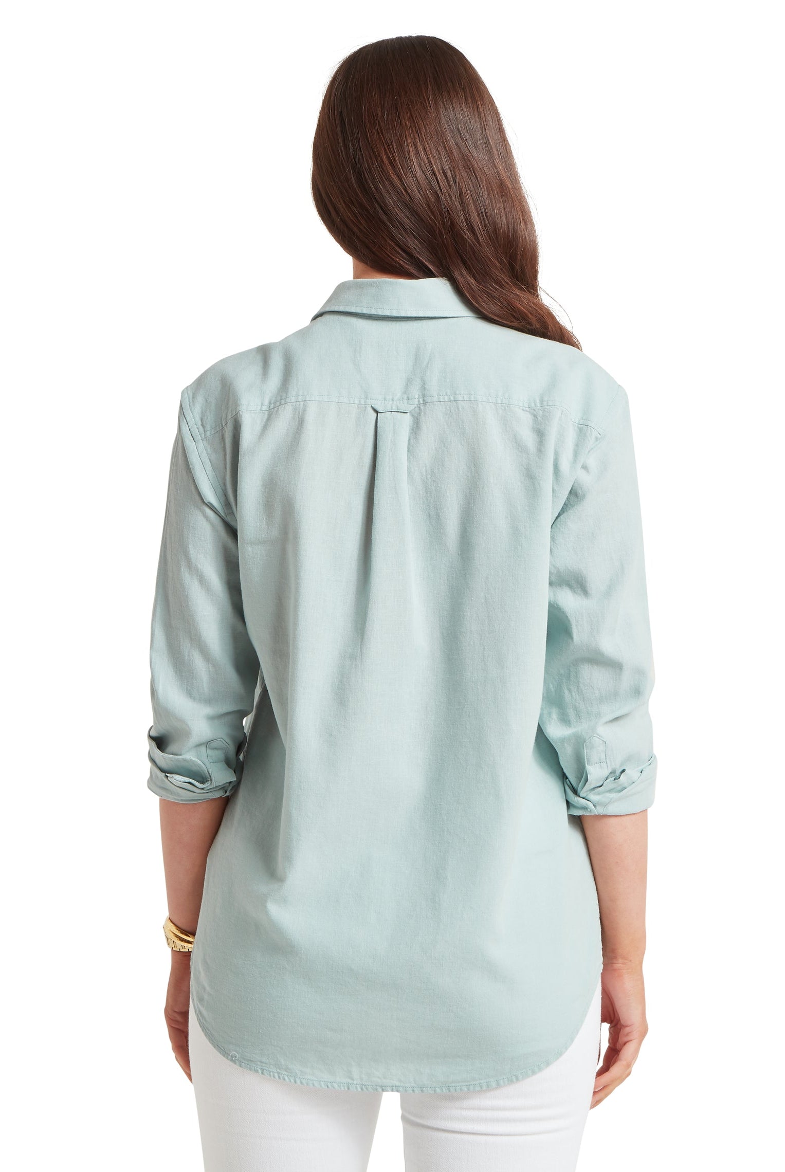 Schoffel Blue Stripe Salthouse Linen Shirt #Colour_Blue Stripe