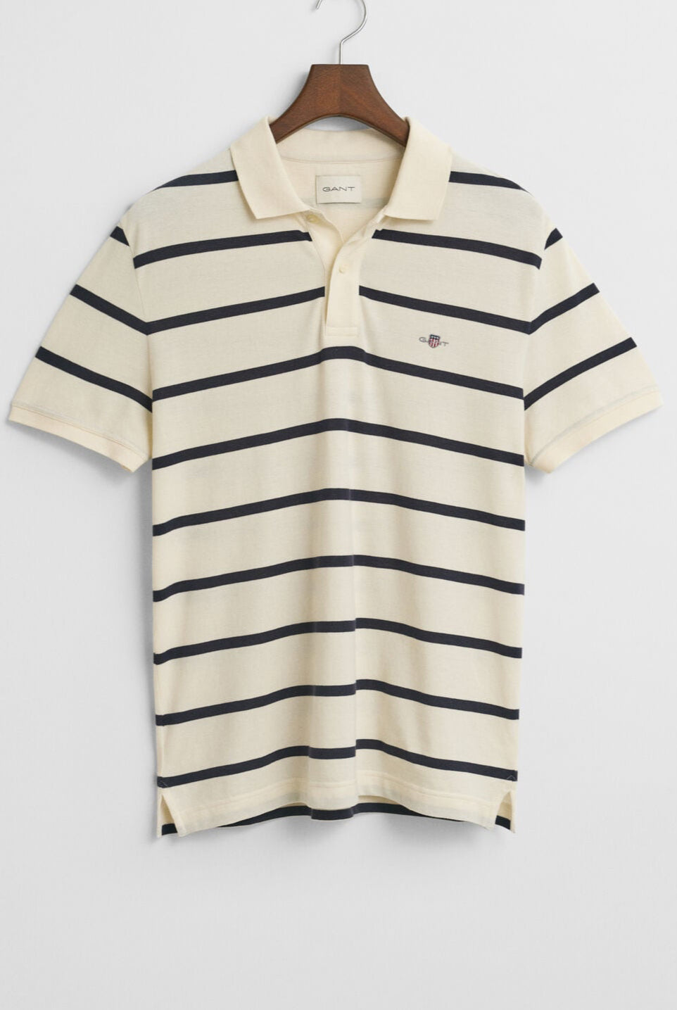 GANT Striped Polo #Colour_Cream