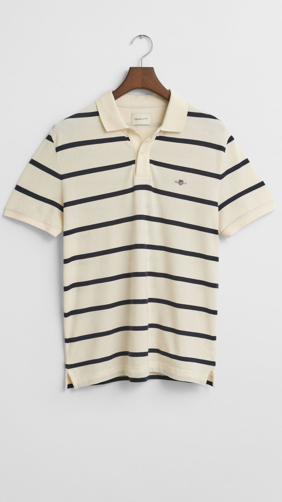 GANT Striped Polo #Colour_Cream