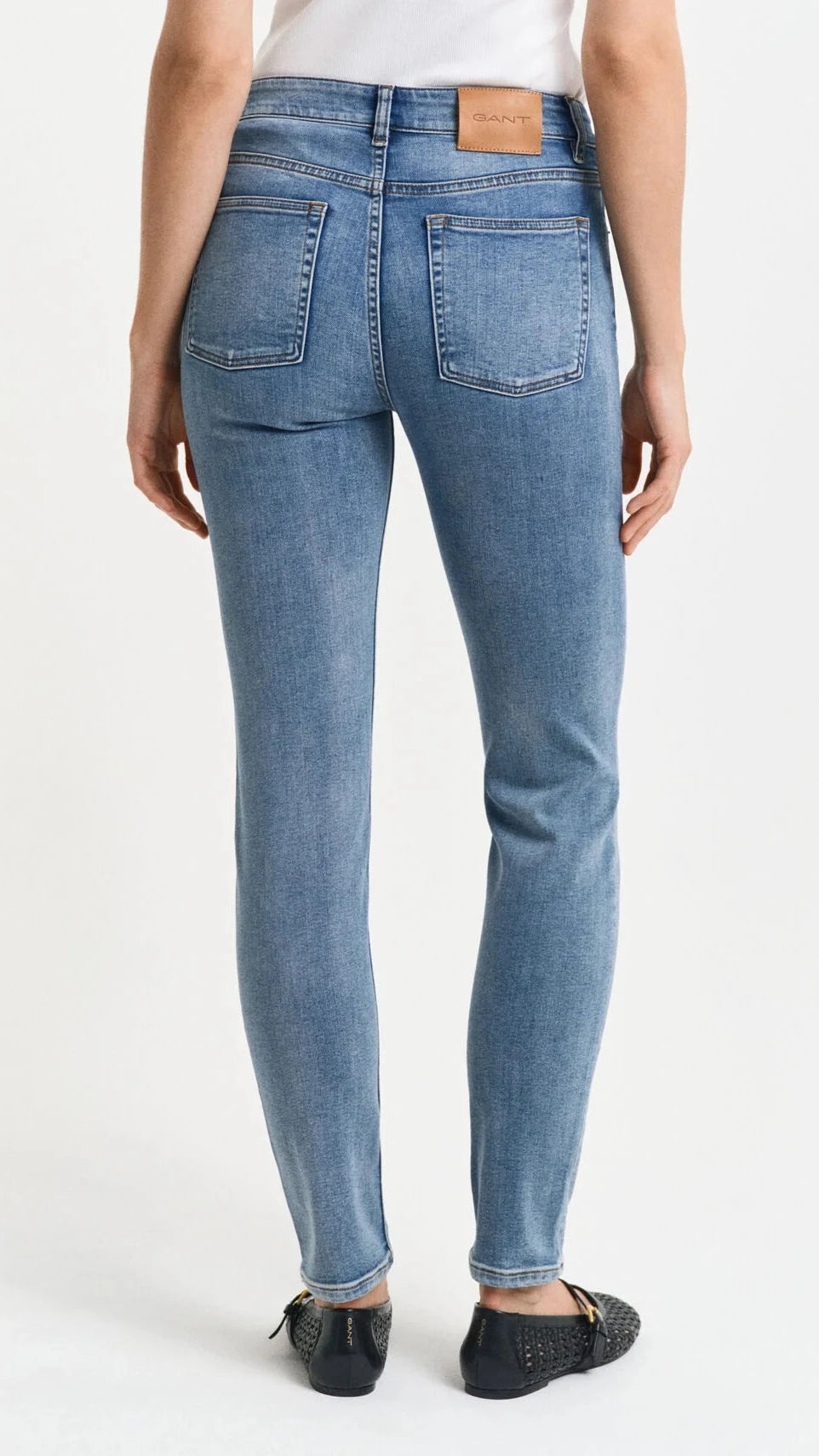 GANT Slim Stretch Jeans #Colour_Light Blue Worn In