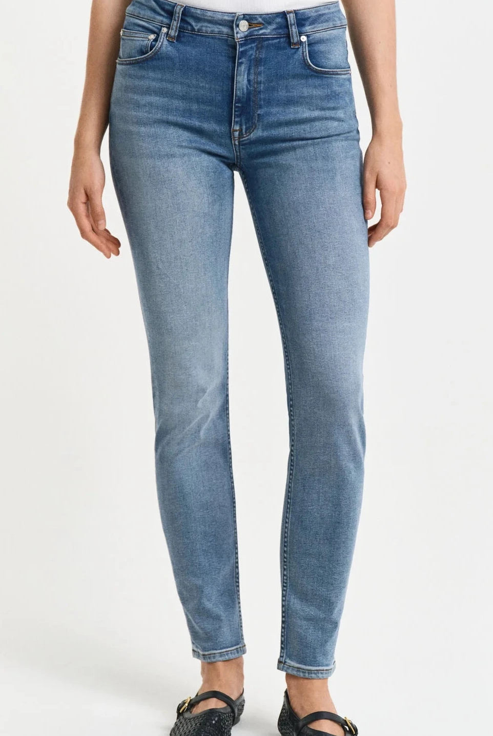 GANT Slim Stretch Jeans #Colour_Light Blue Worn In