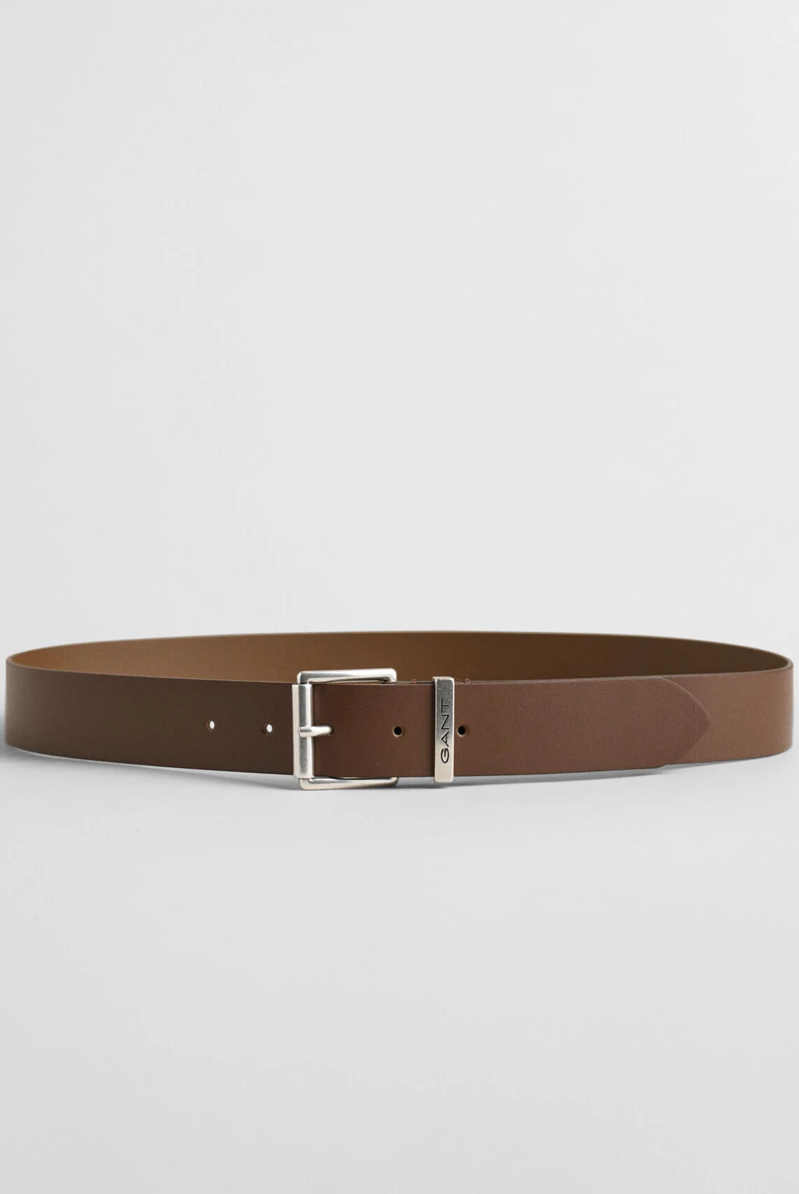 GANT Logo Leather Belt #Colour_Weathered Brown