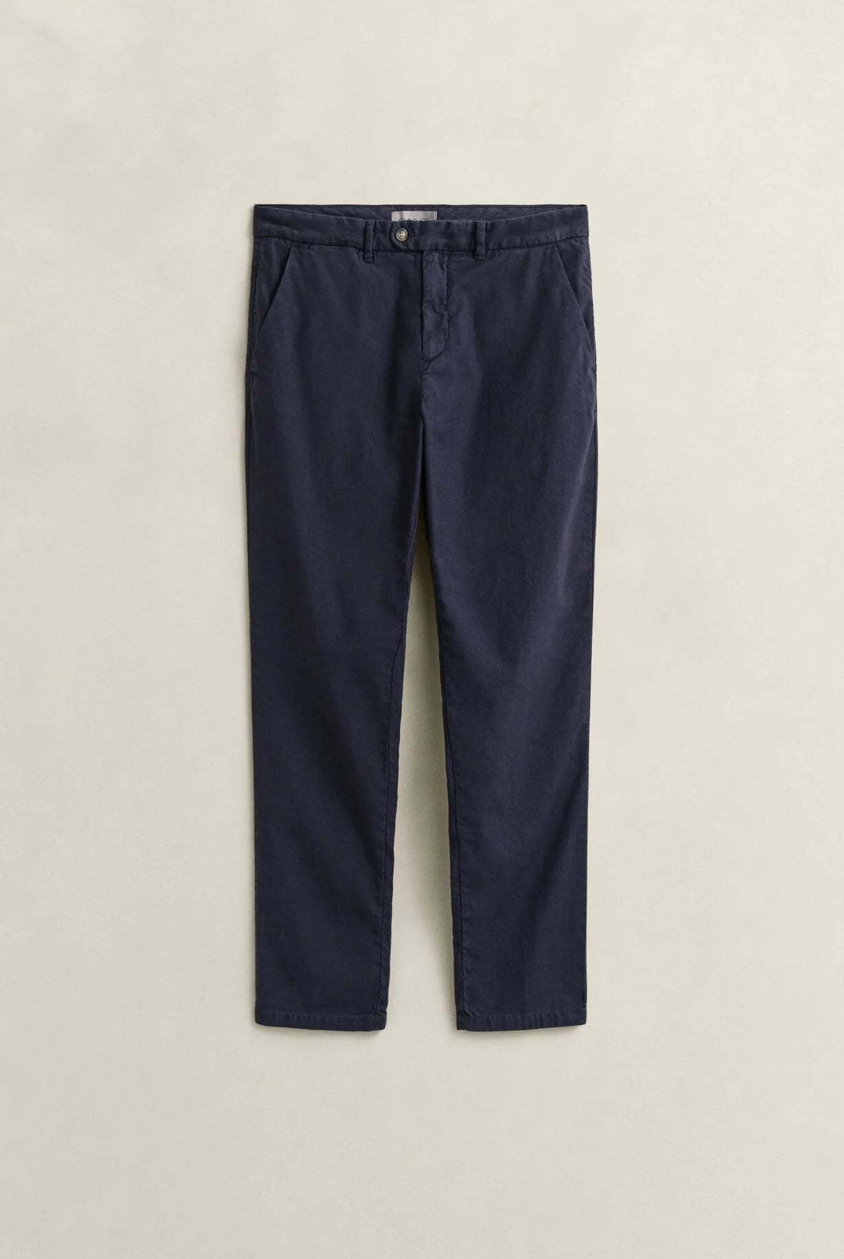 GANT Evening Blue Slim Cotton Linen Chino #Colour_Evening Blue