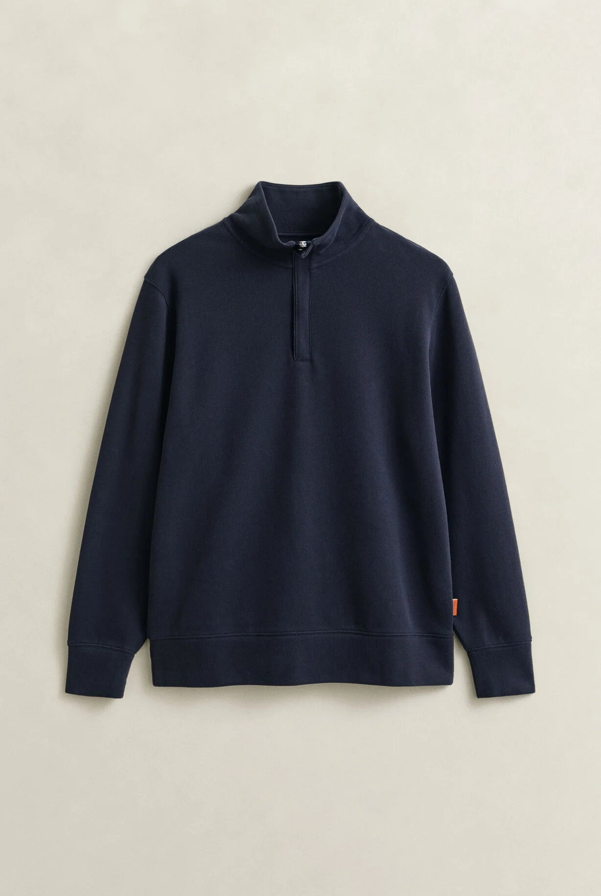 GANT Evening Blue Light Sacker Half Zip #Colour_Evening Blue