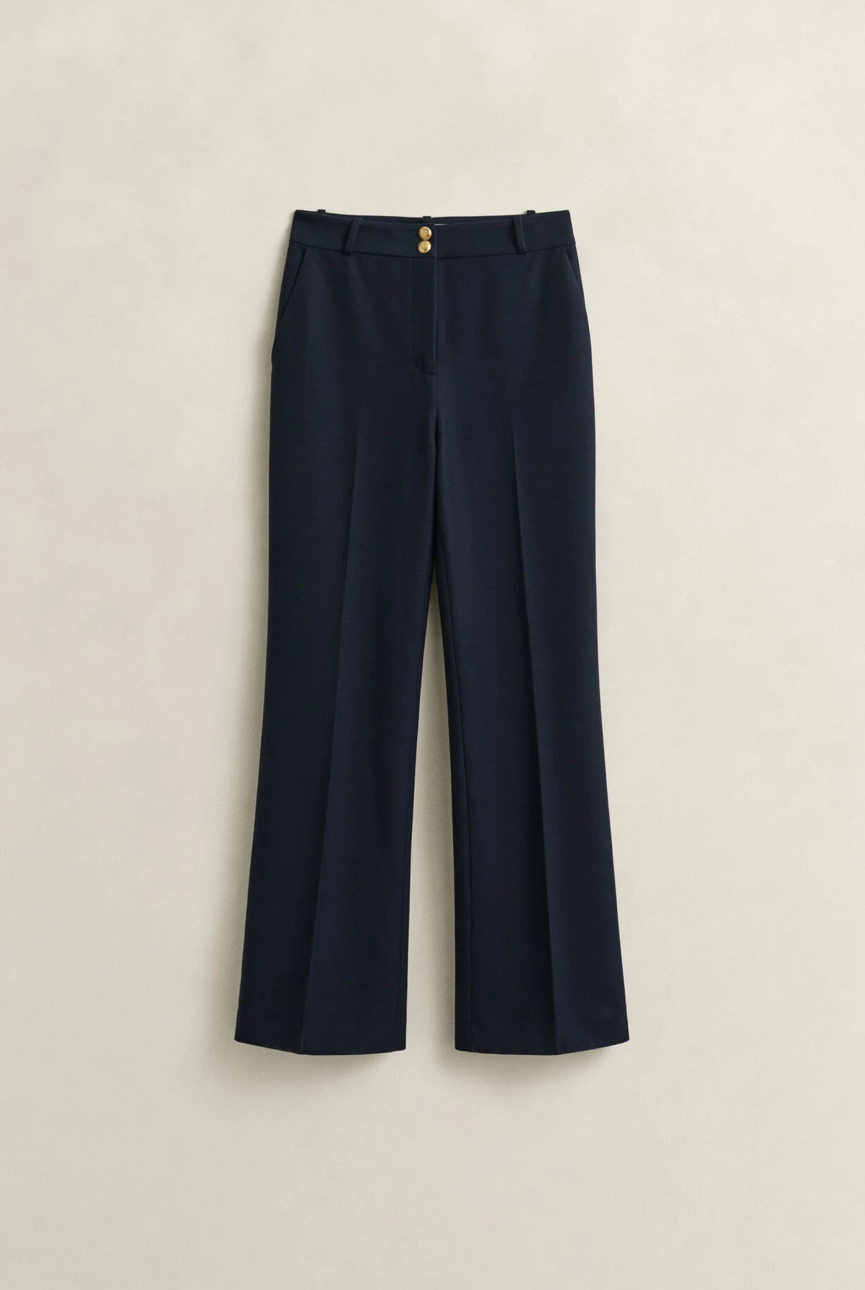 GANT Evening Blue Slim Flare Nautical Pants #Colour_Evening Blue