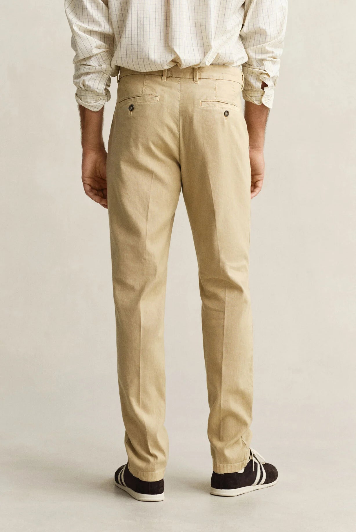 GANT Oat Slim Cotton Linen Chino #Colour_Oat