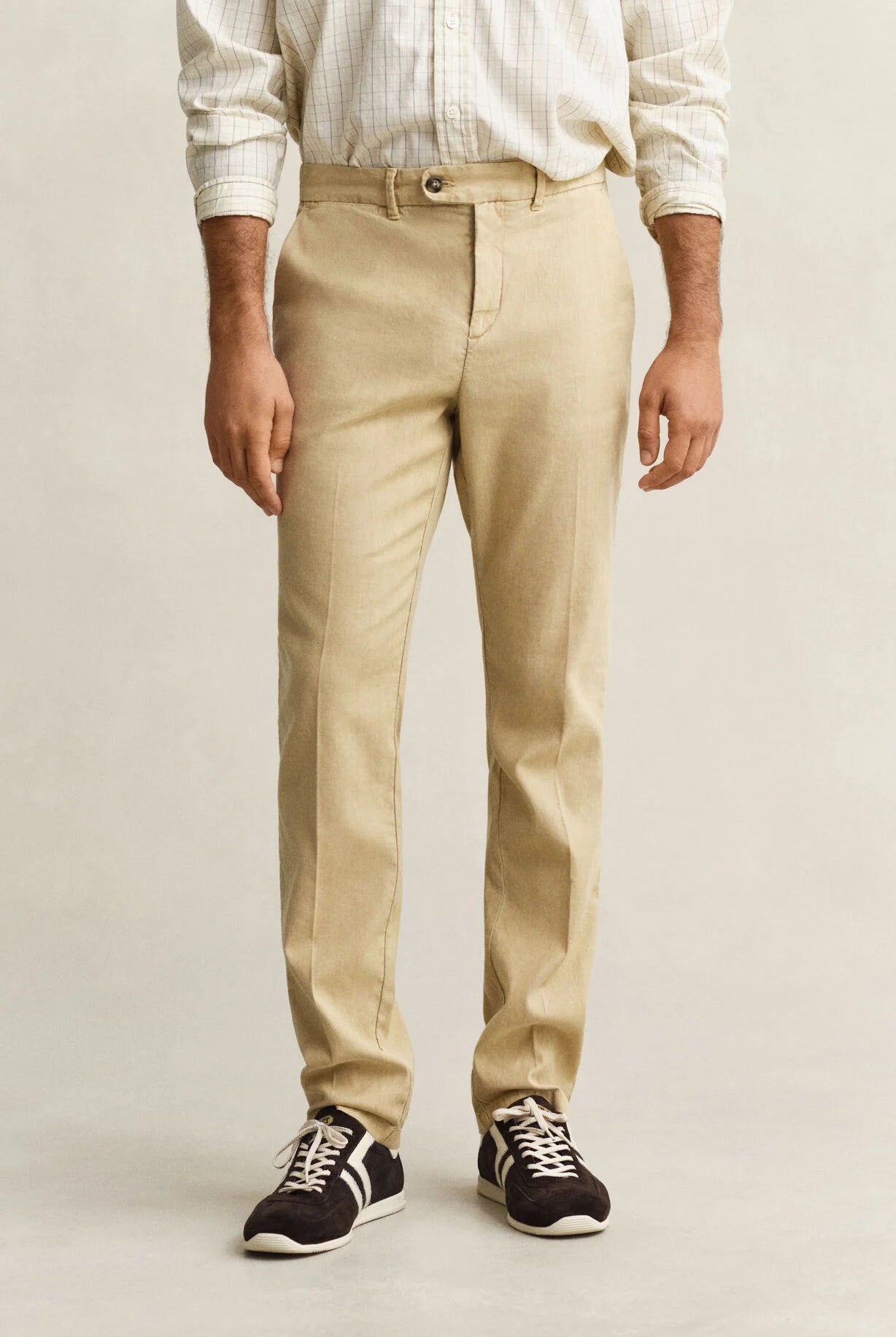 GANT Oat Slim Cotton Linen Chino #Colour_Oat