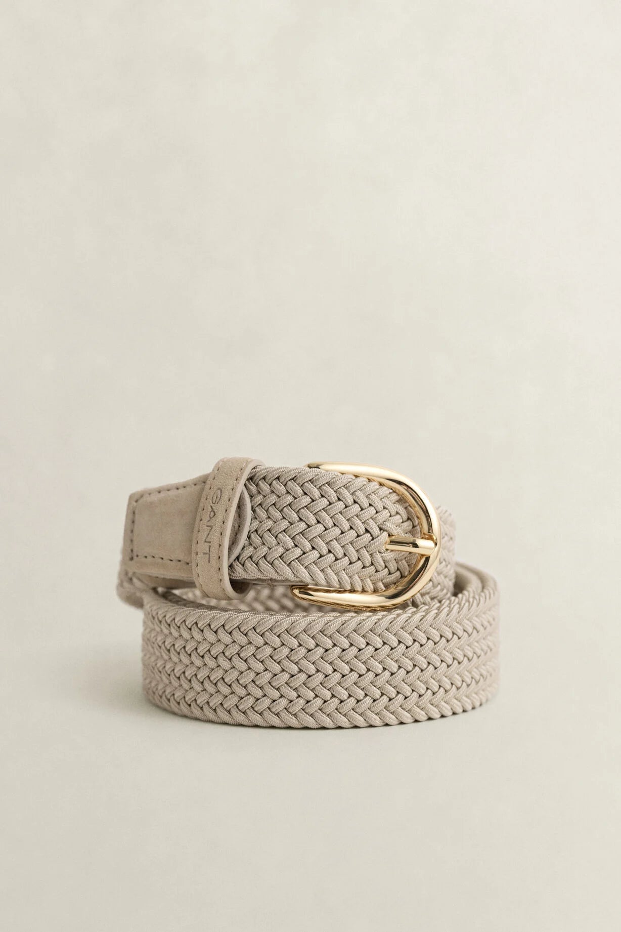 GANT Putty Womens Elastic Braided Belt #Colour_Putty