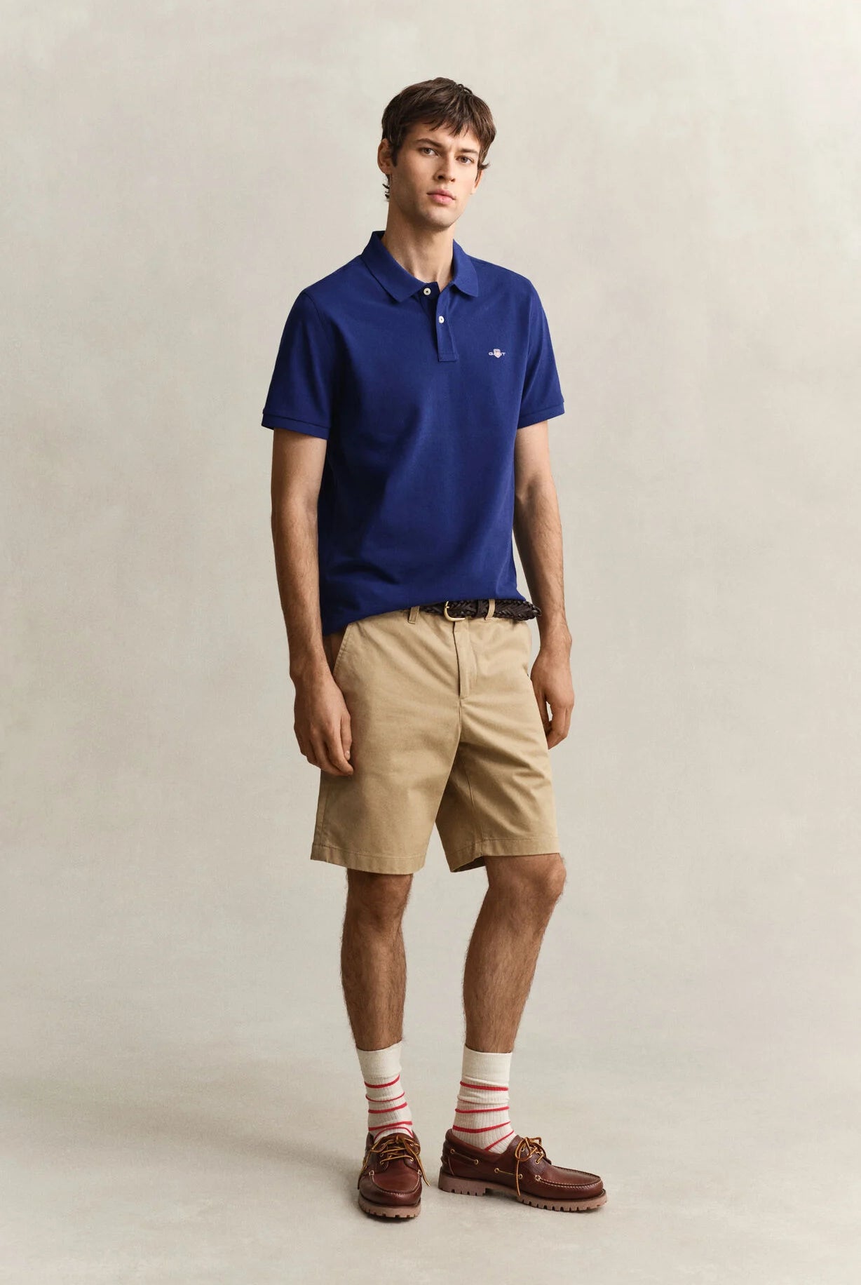 GANT Dark Khaki Reg Classic Chino Shorts #Colour_Dark Khaki