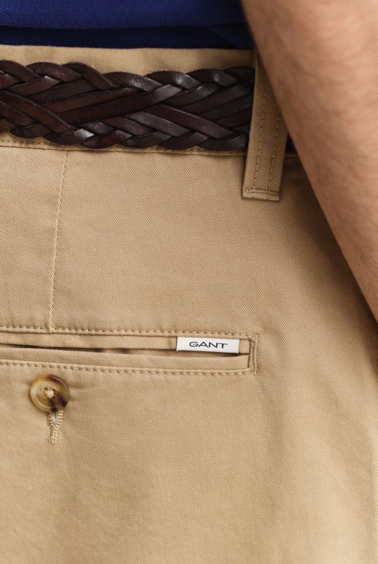 GANT Dark Khaki Reg Classic Chino Shorts #Colour_Dark Khaki