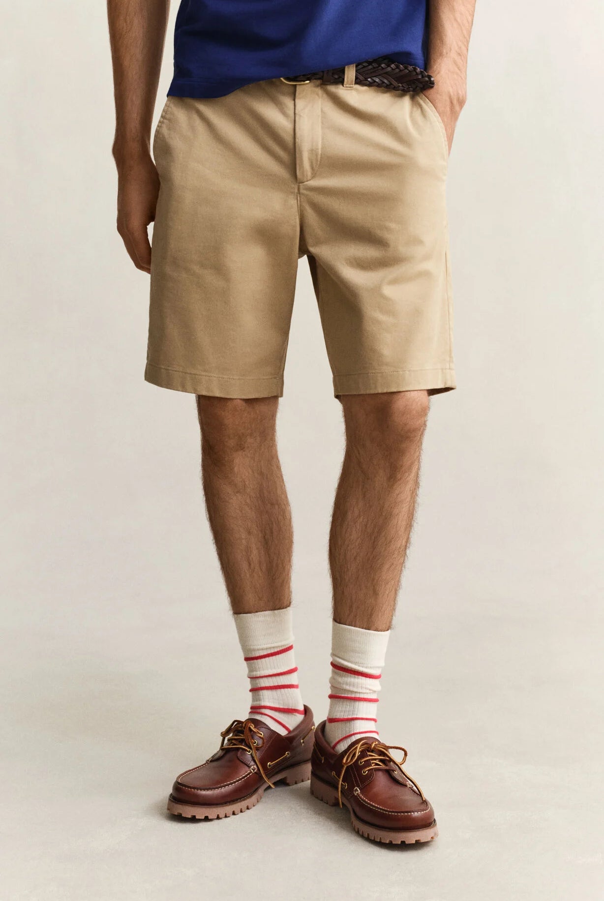 GANT Dark Khaki Reg Classic Chino Shorts #Colour_Dark Khaki