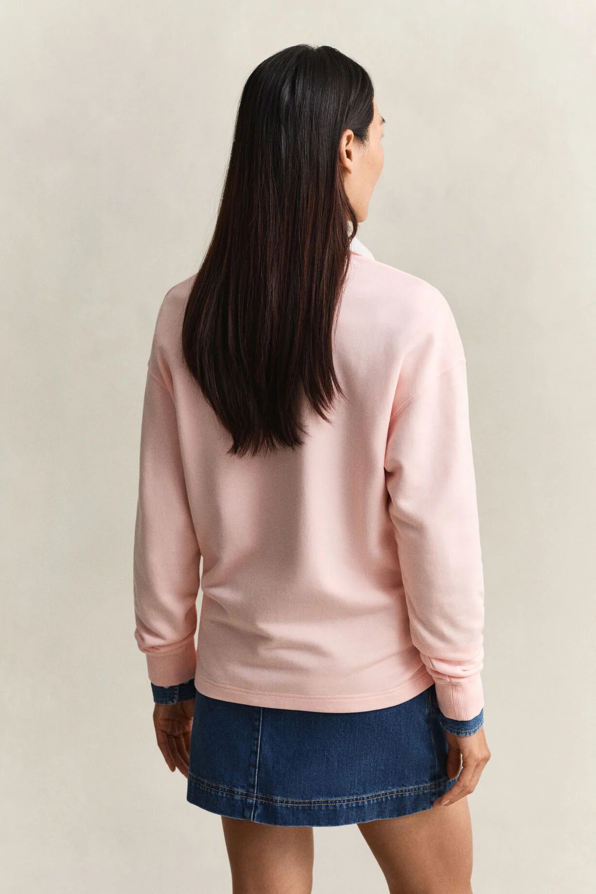 GANT Apricot Pink Rugger Sweatshirt #Colour_Apricot Pink