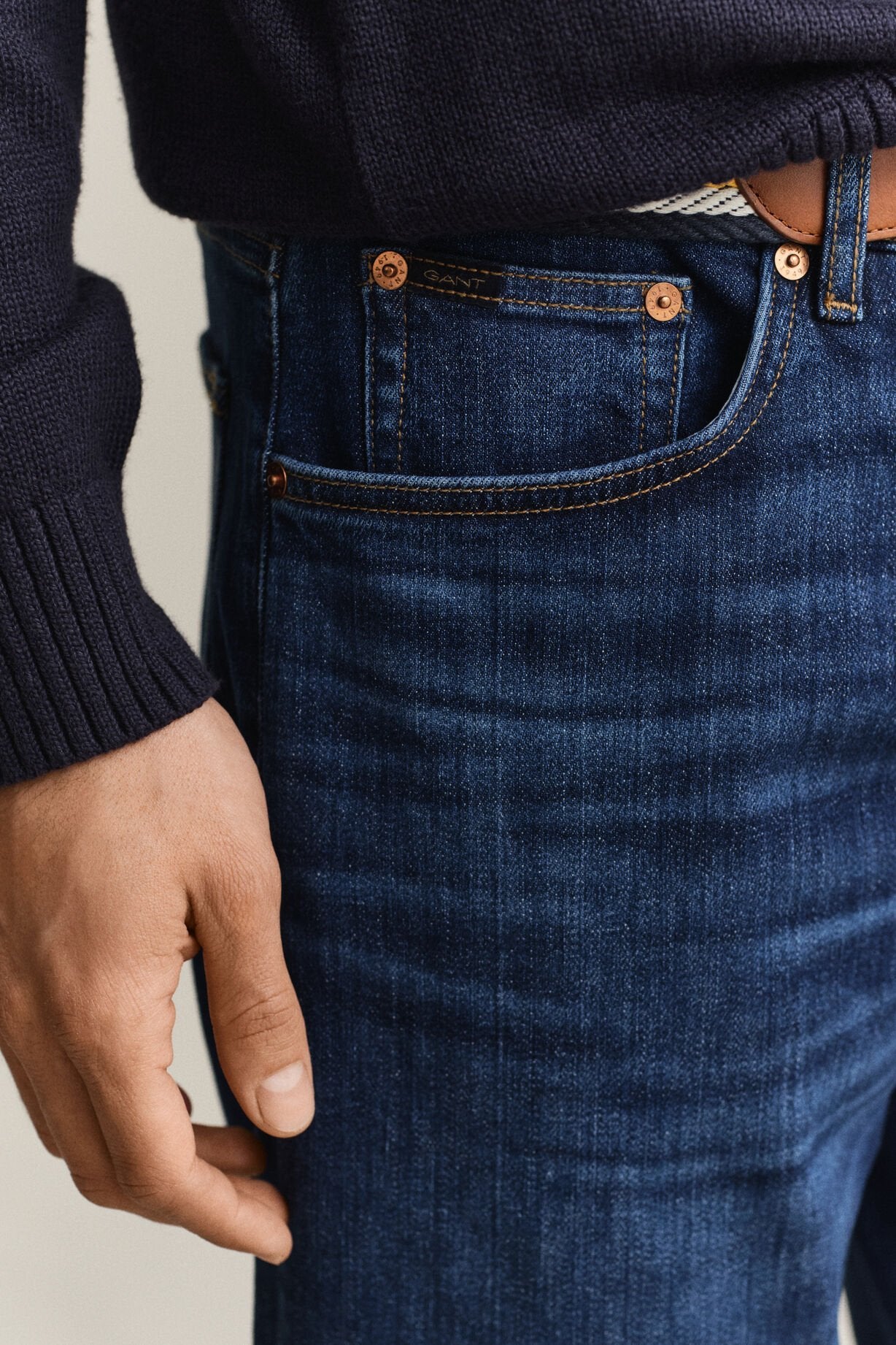 GANT Mid Blue Worn In Reg GANT Jeans #Colour_Mid Blue Worn In