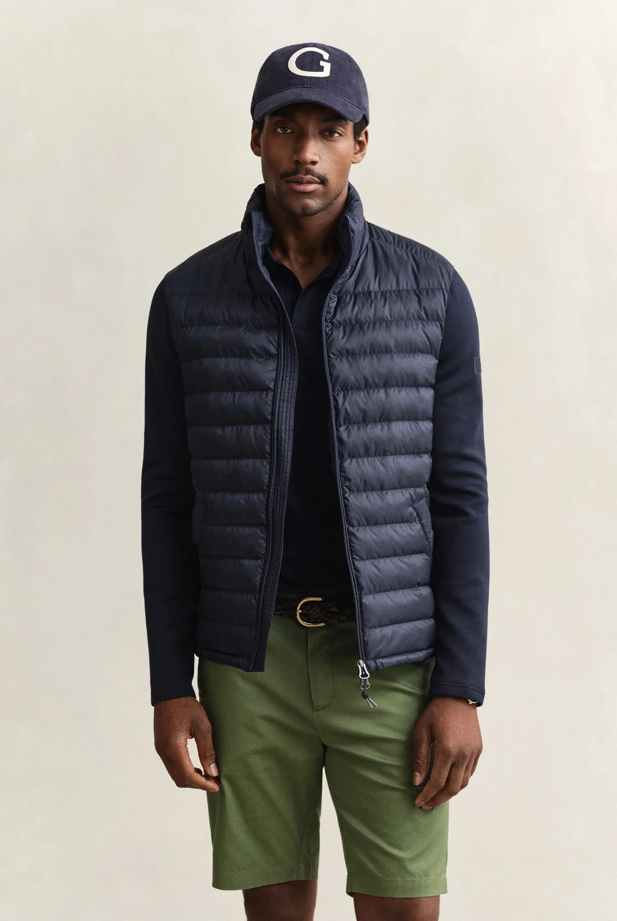 GANT Evening Blue Hybrid Jacket #Colour_Evening Blue