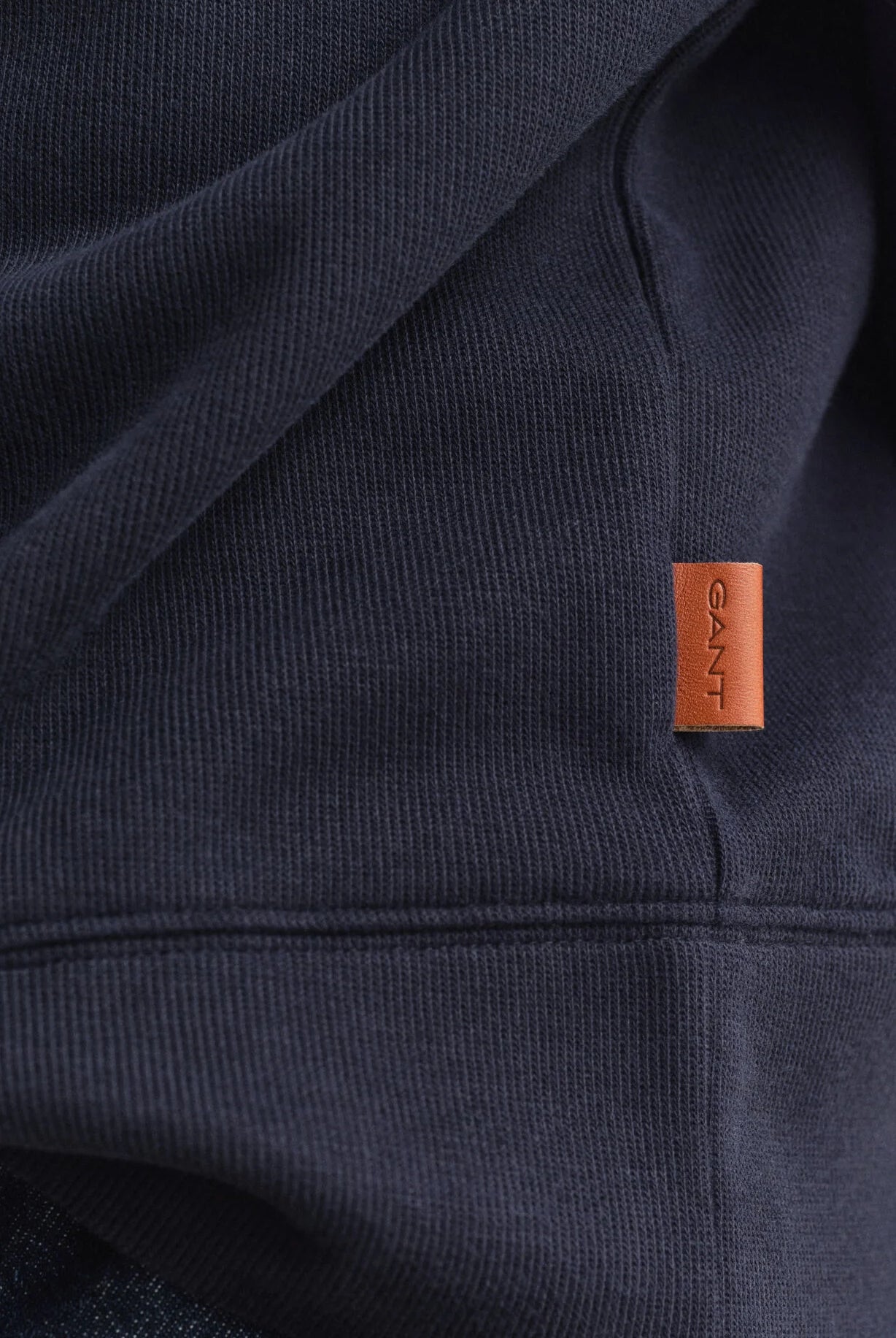GANT Evening Blue Light Sacker Half Zip #Colour_Evening Blue