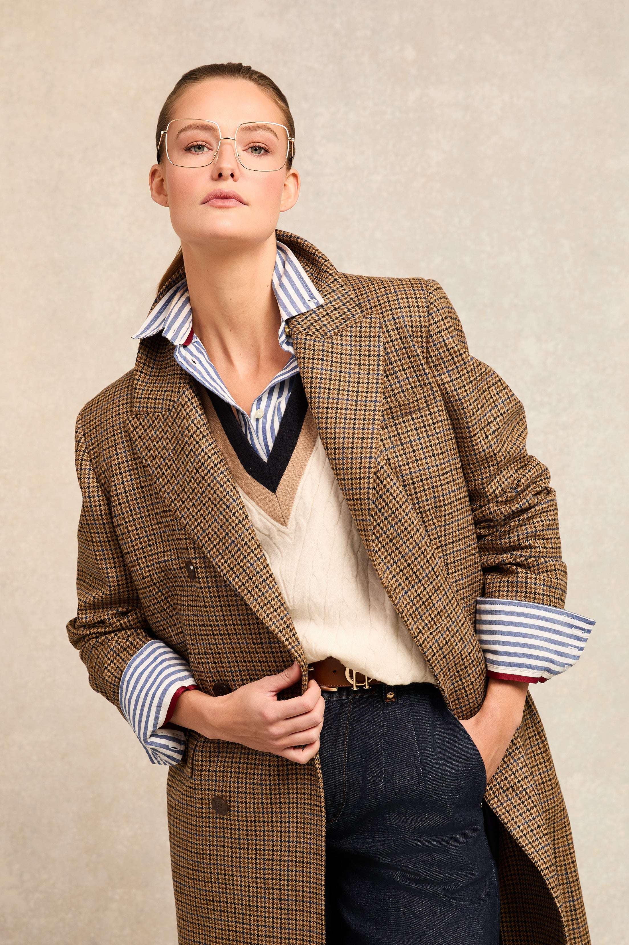 Melissa V Neck Knit -    natural -  XL - View 76