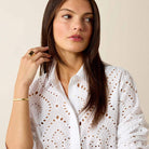 Ariat White Millington Blouse #Colour_White