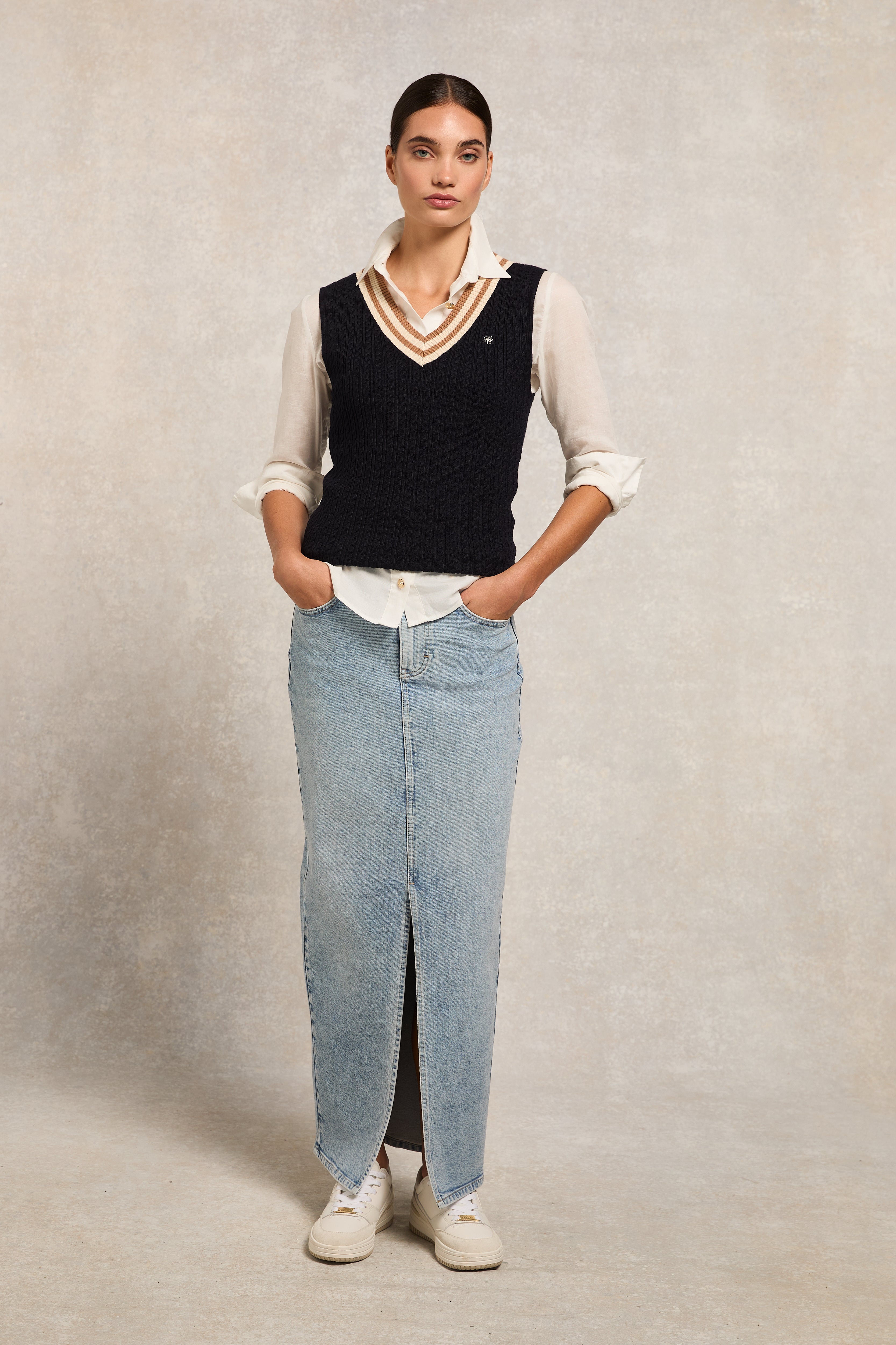 Zoe Sleeveless Tank -   ink navy -  XL - View 80