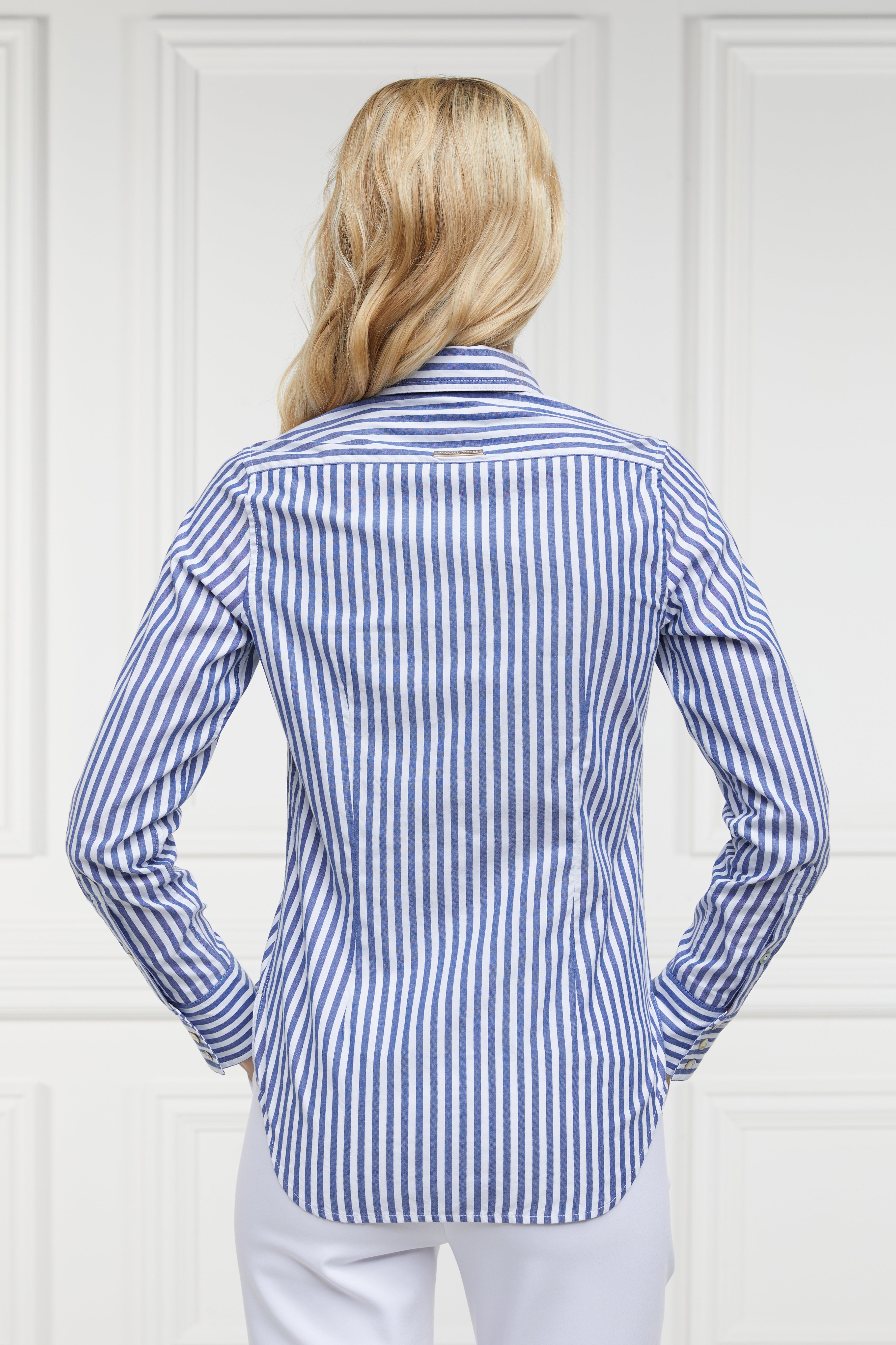 Classic Button Down Shirt -   navy stripe - 16 - View 99