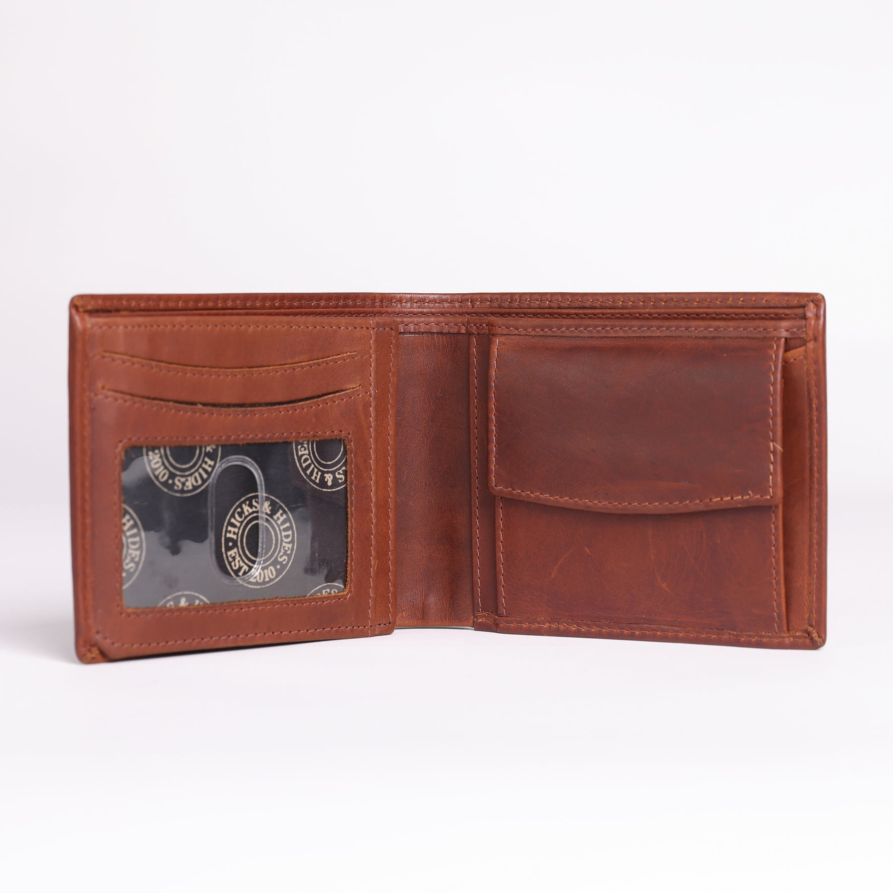 Hicks & Hides Cognac 12 Bore Wallet #Colour_Cognac