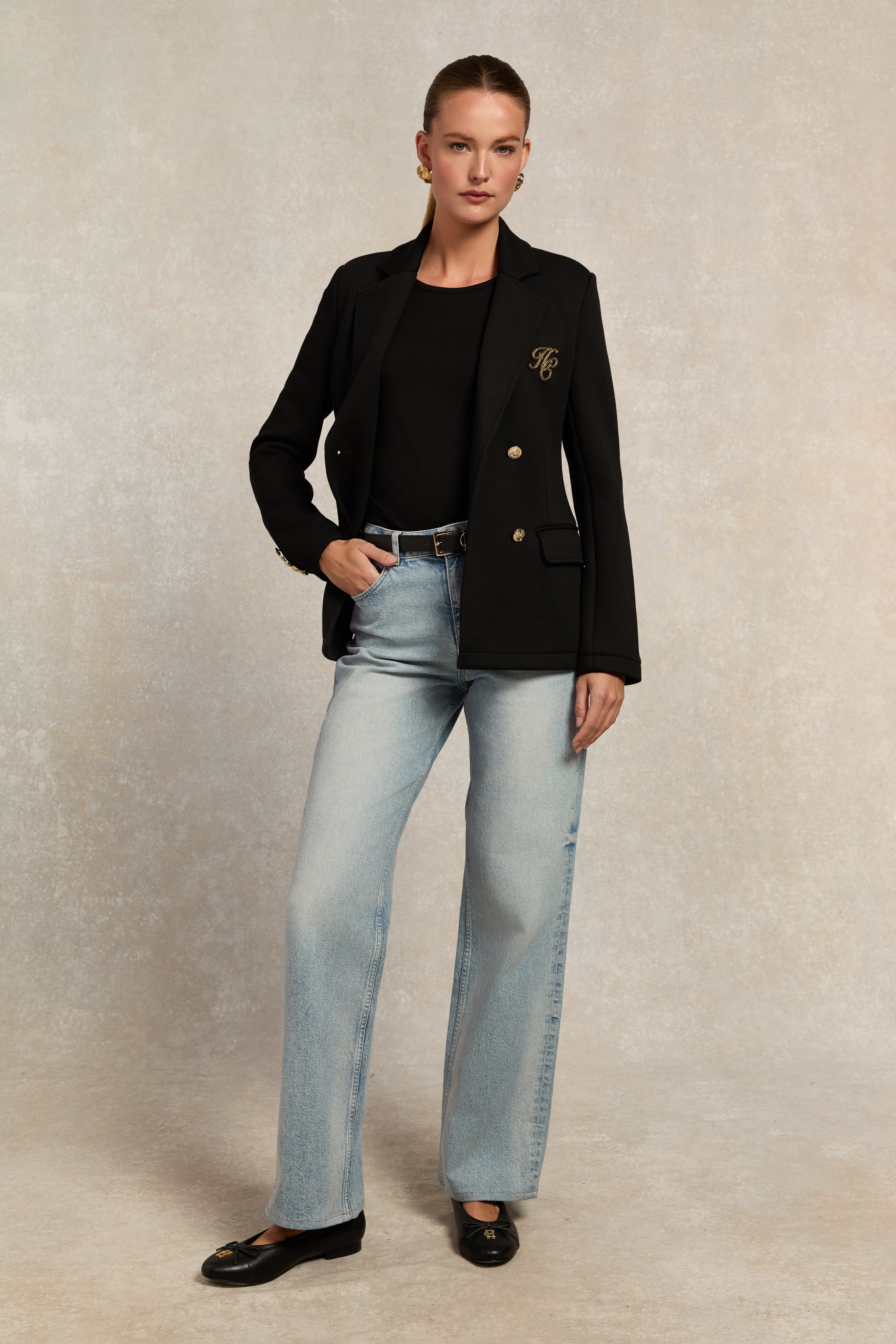 Relax Fit Crew Neck Tee -    black -  XL - View 83