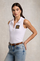 Sleeveless Polo -    white -  XL - View 70