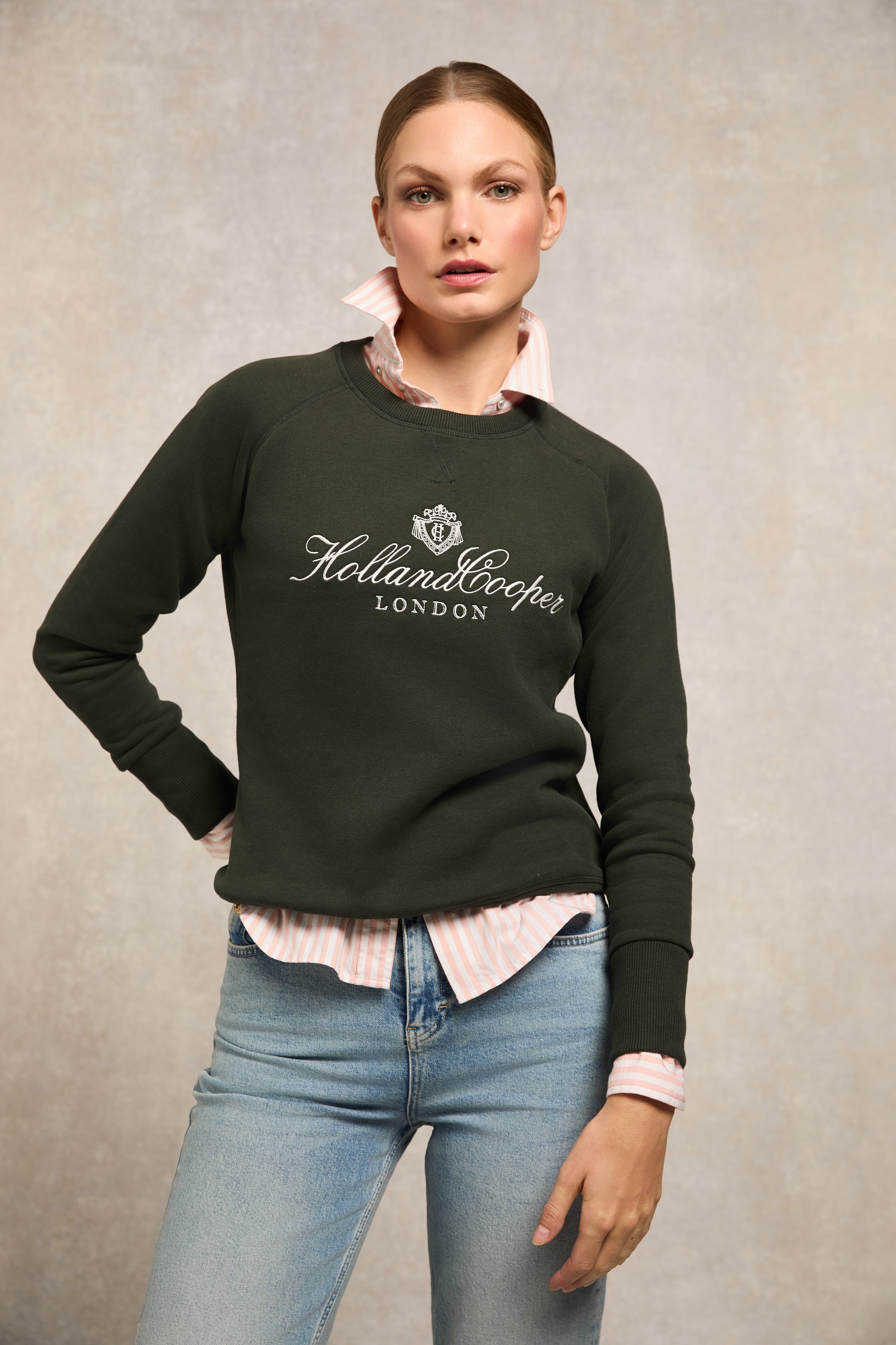Script Crew Sweat -   racing green -  XS
