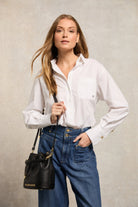 Holland Cooper White Eleanor Shirt #Colour_White