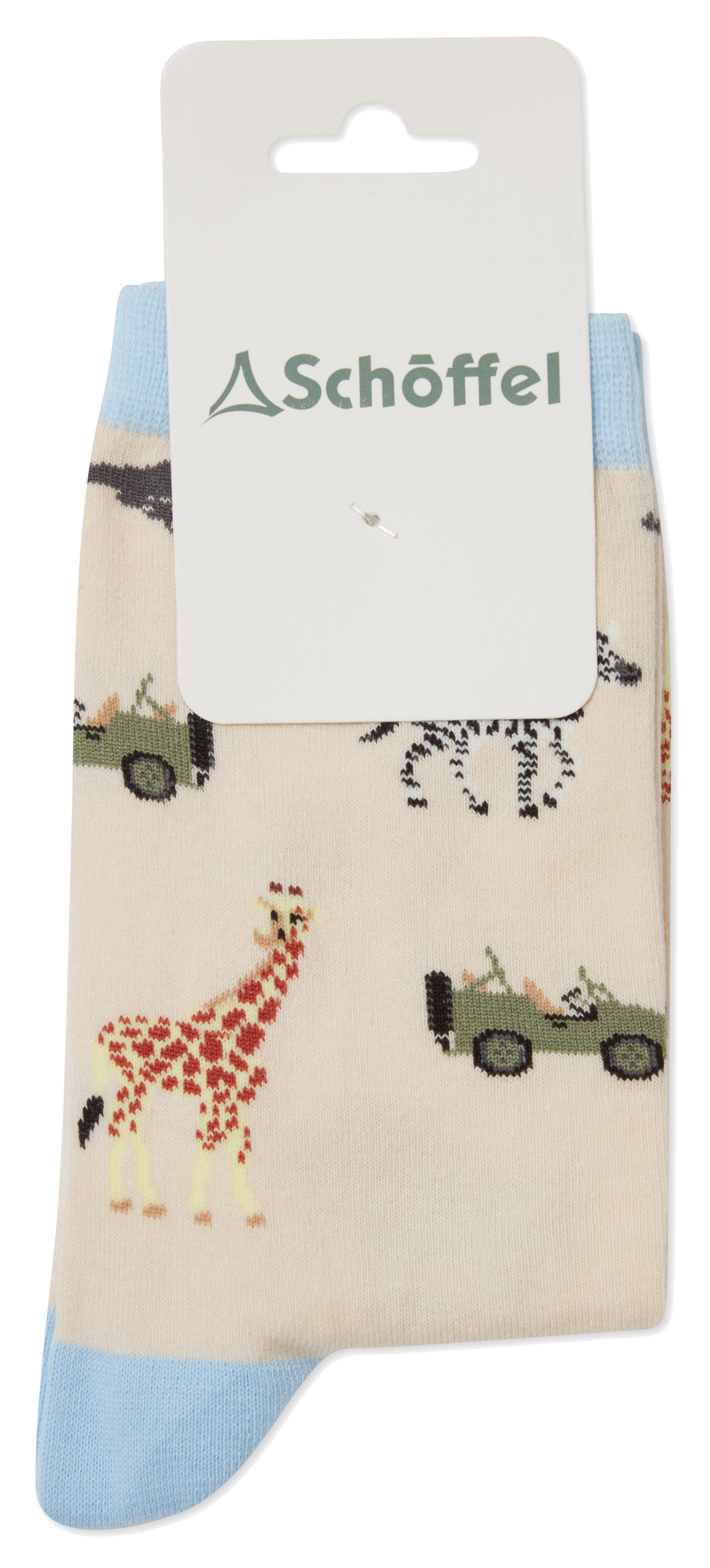 Schoffel Womens Single Cotton Sock #Colour_Sky Blue Safari