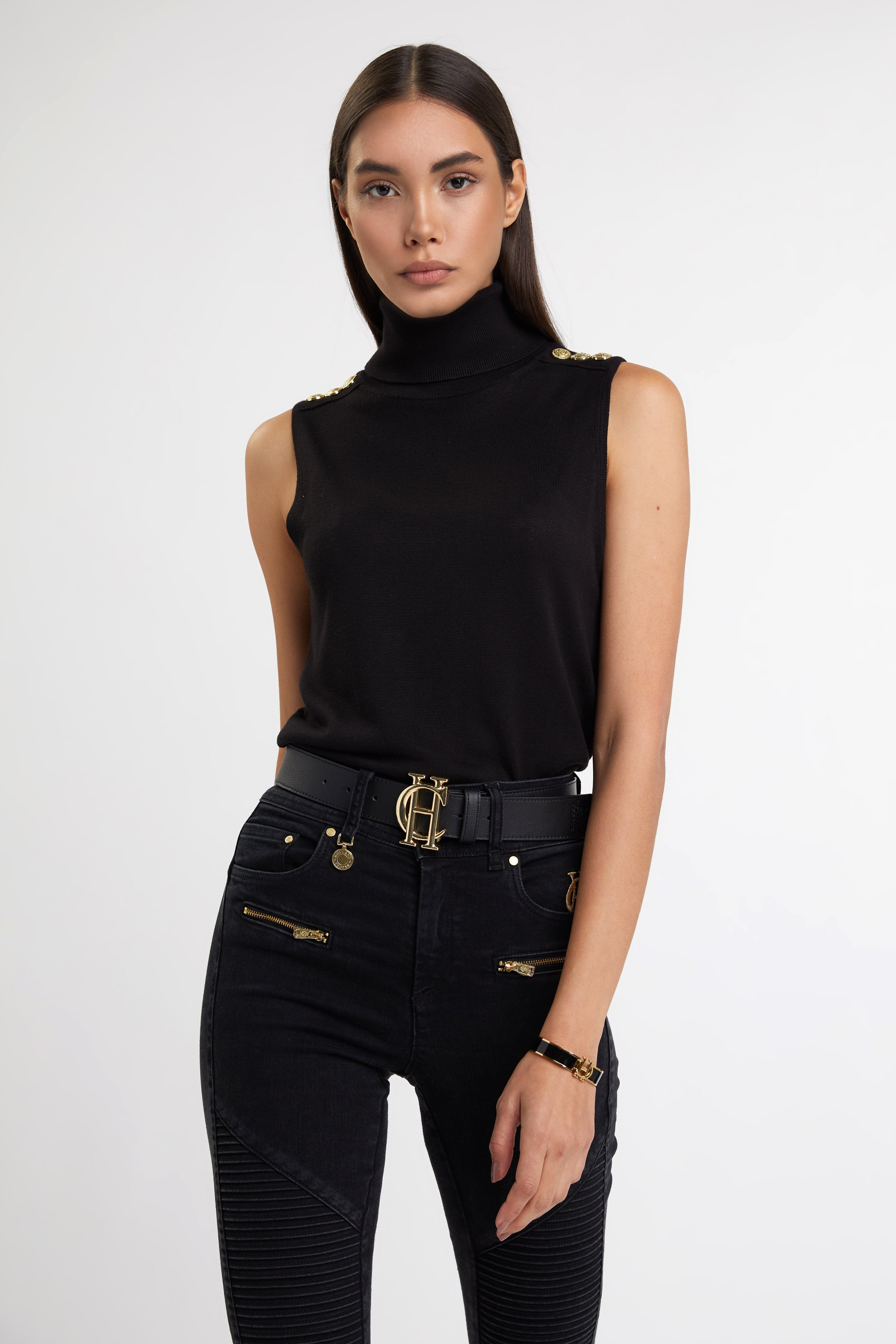 Luxury Sleeveless Roll Neck - Gallery Image 53