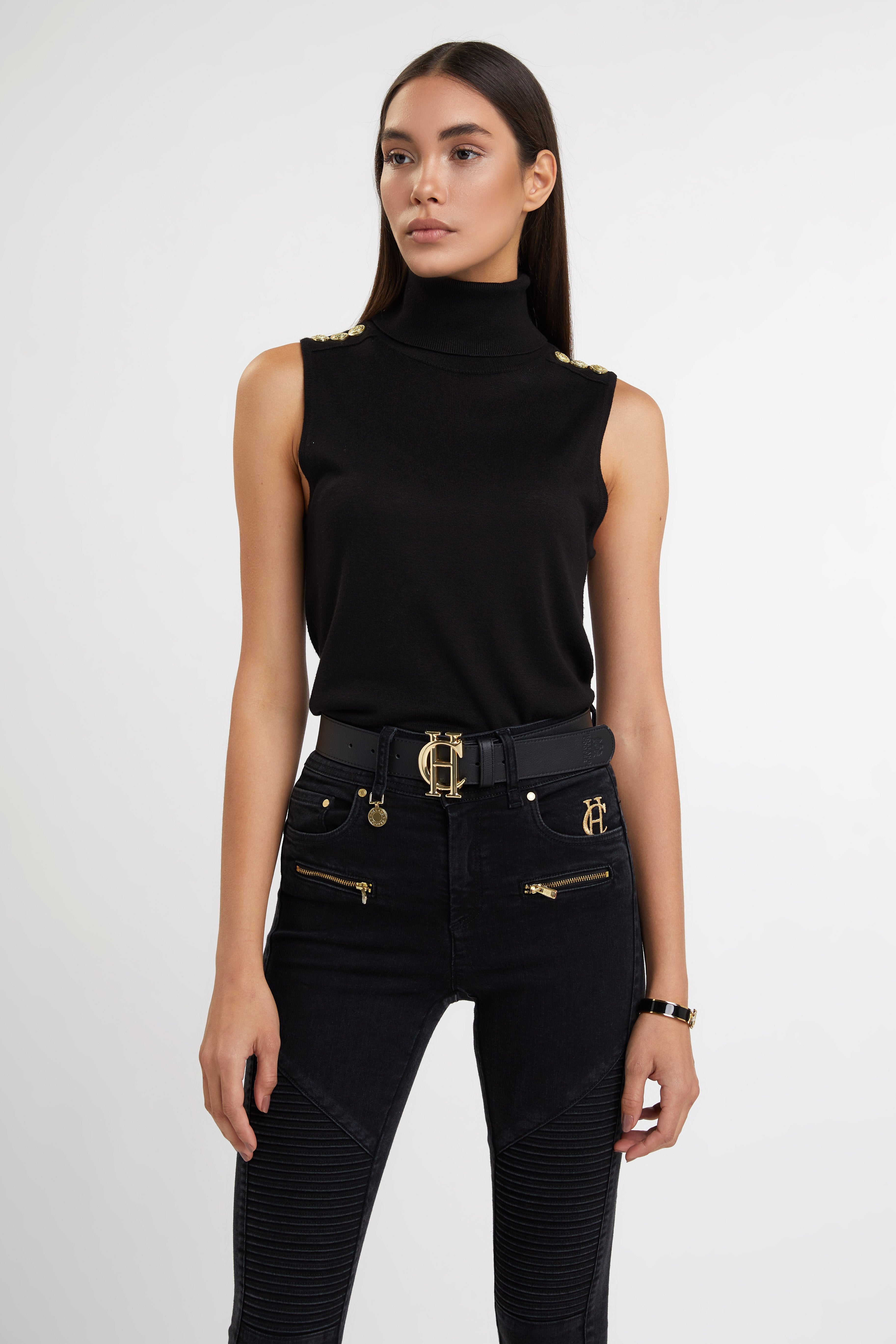 Luxury Sleeveless Roll Neck - Gallery Image 54