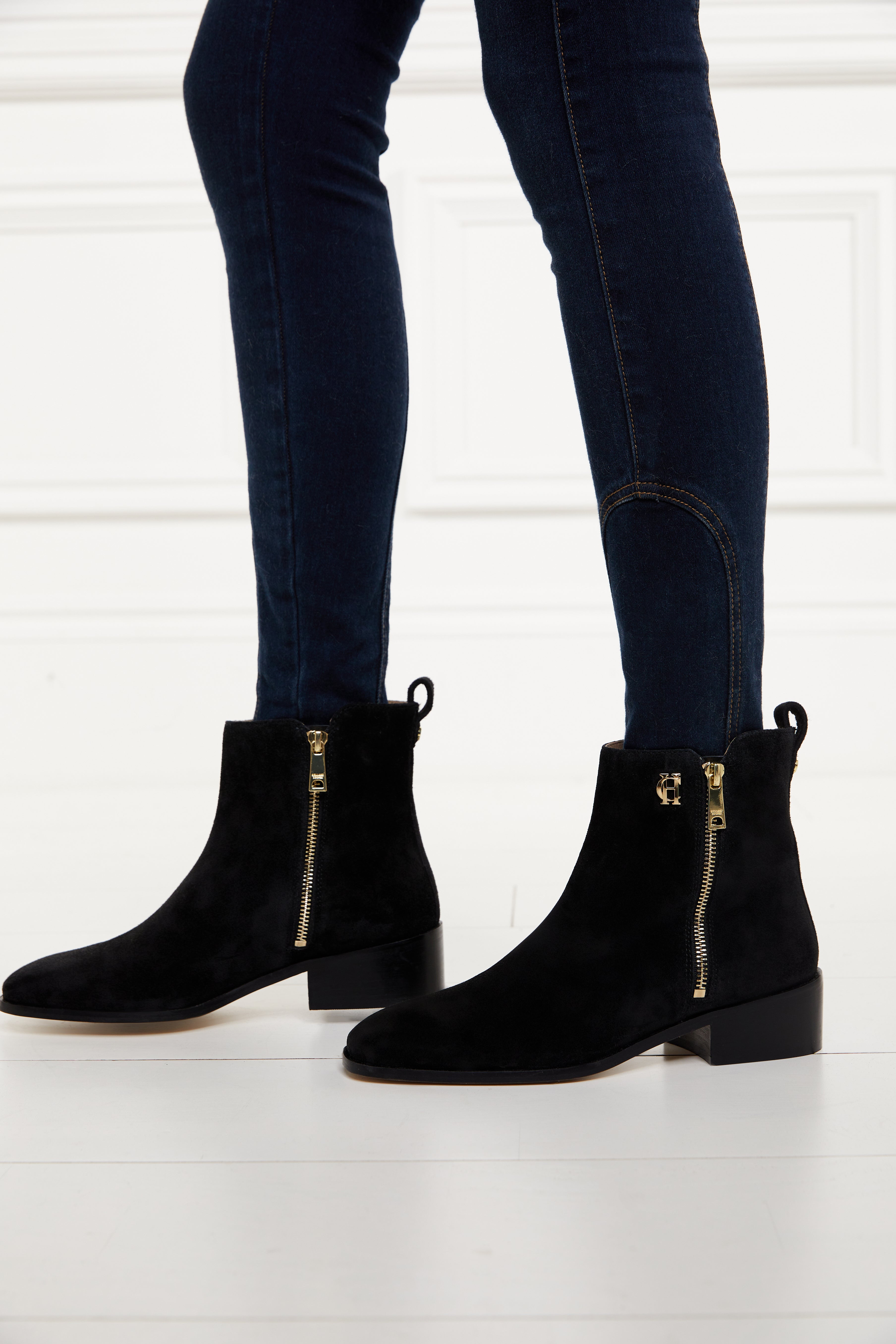 Holland Cooper Zip Chelsea #Colour_Matte Black