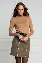Knightsbridge Skirt -   bourbon check - 16