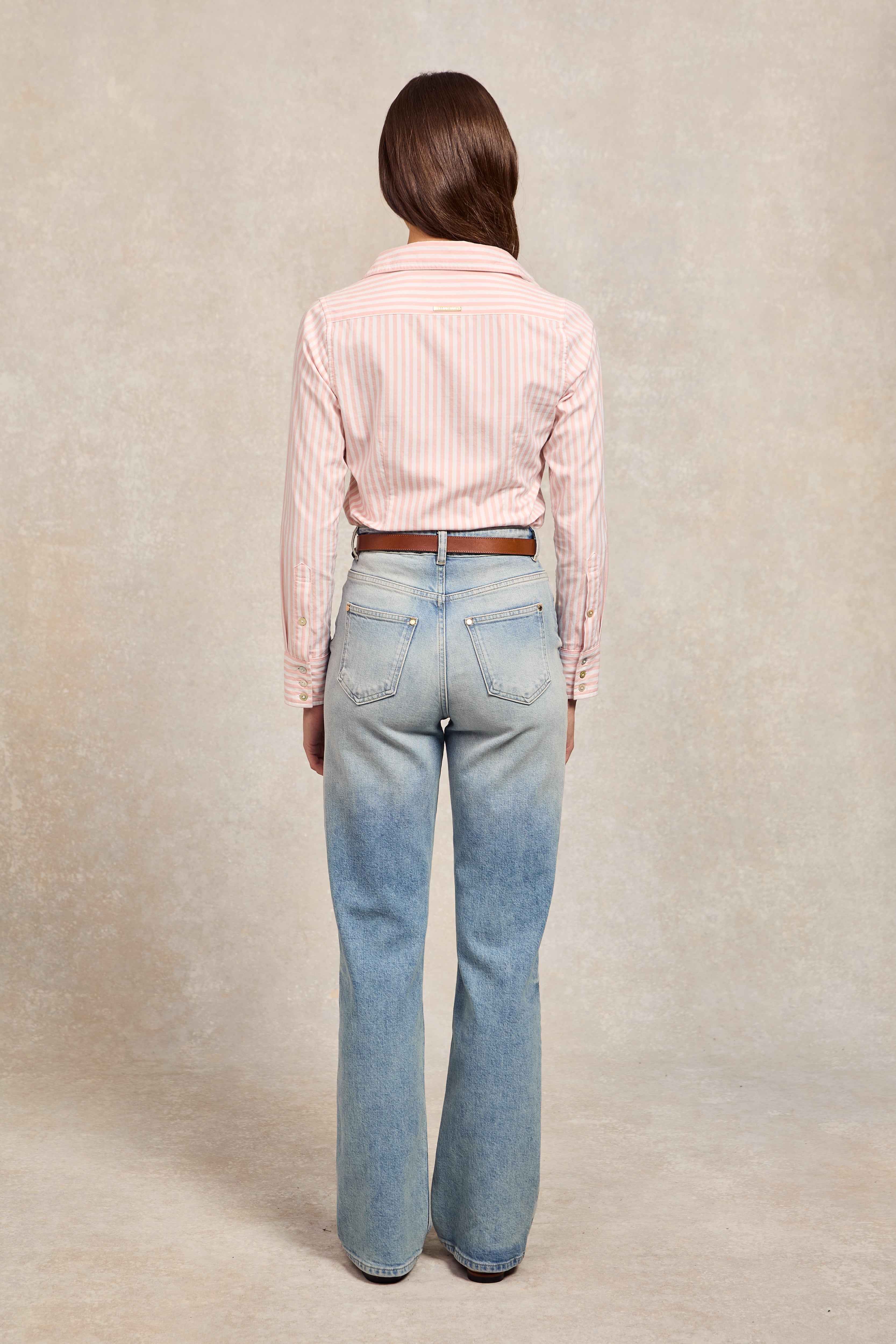 Classic Button Down Shirt -   pink stripe - 16 - View 110