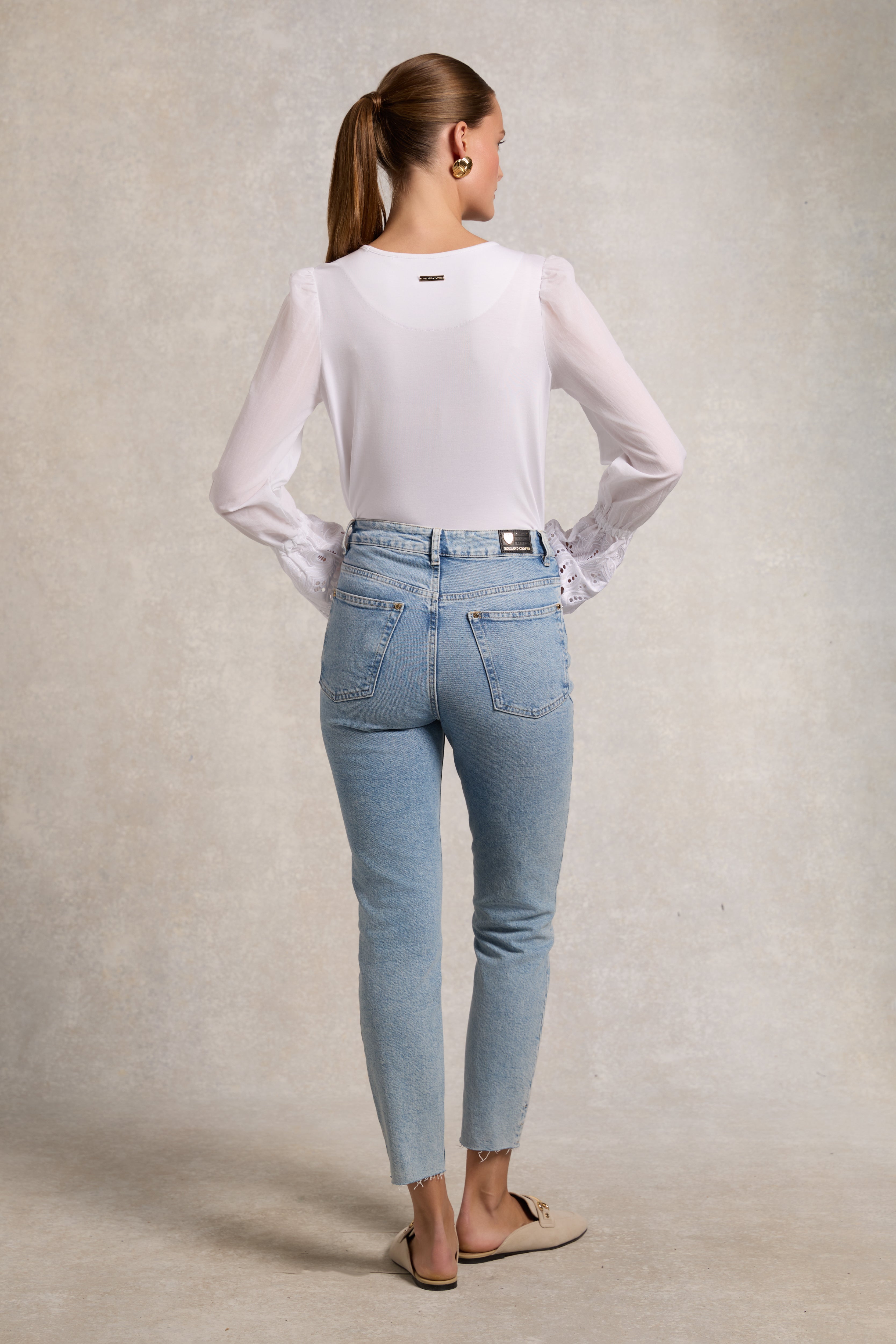 High Rise Slim Jean -   vintage denim -  UK8 - View 121