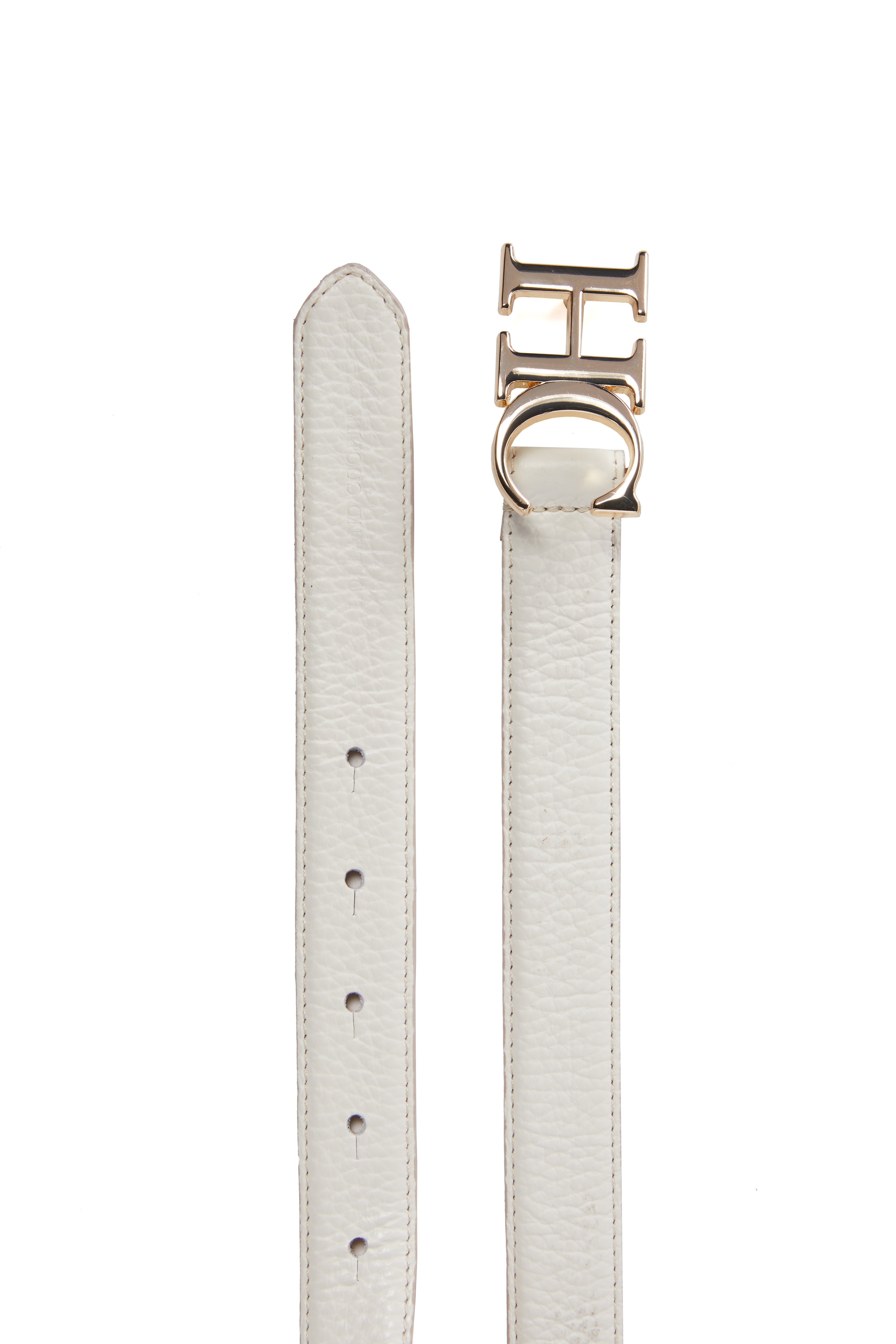 Atelier Slim Logo Belt -   off white -  L - View 44