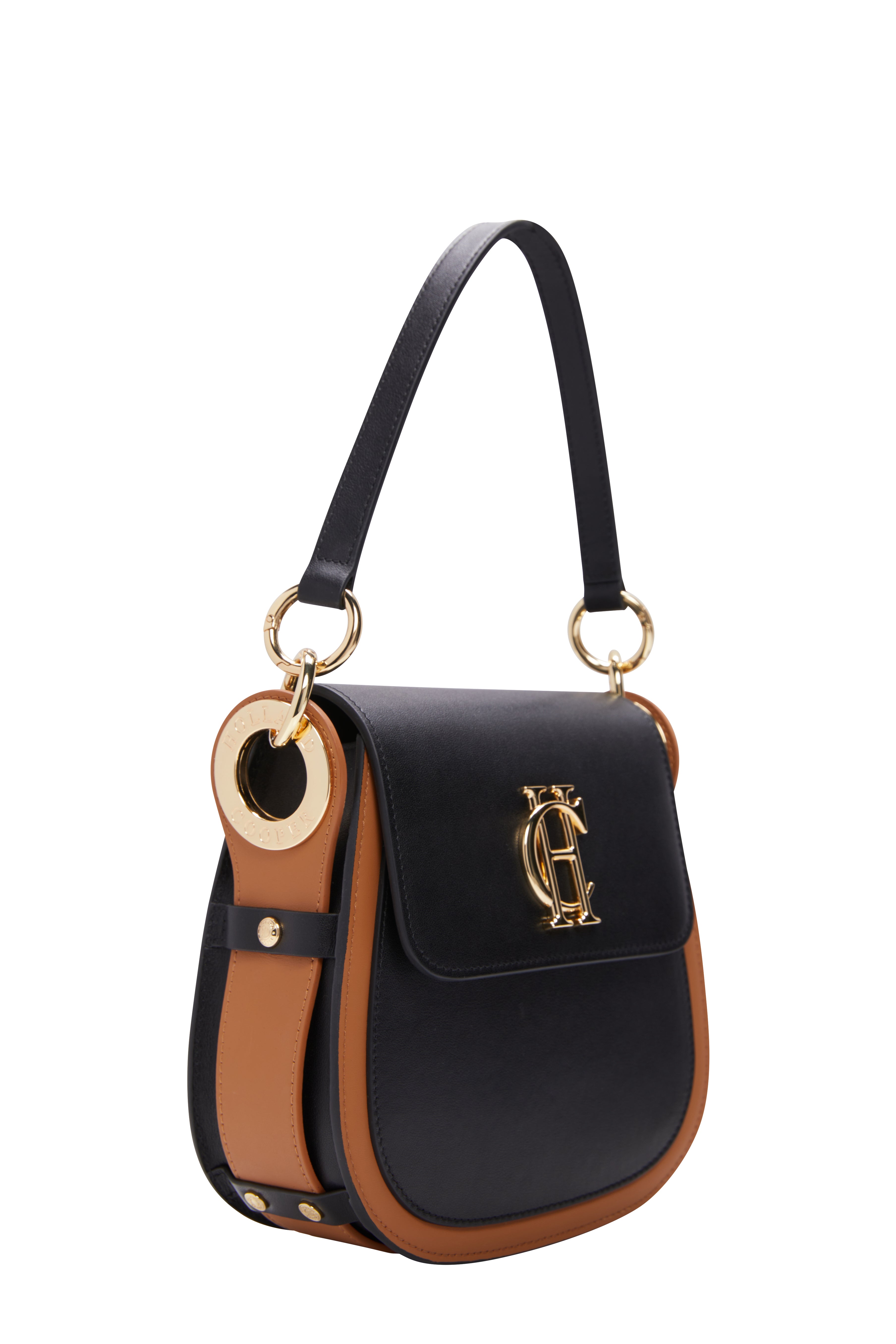 Chelsea Saddle Bag -   black tan - View 63