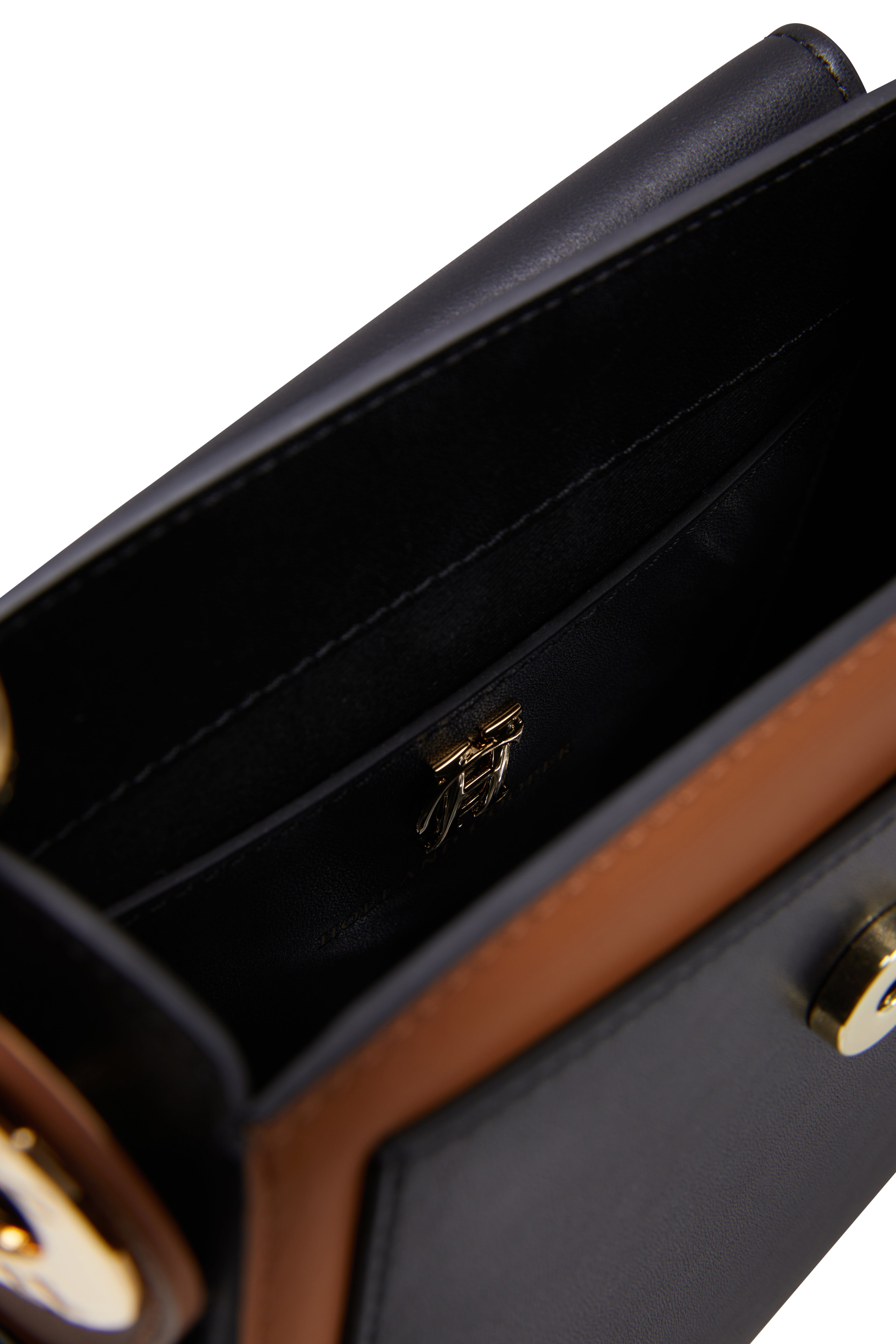 Chelsea Saddle Bag -   black tan - View 64