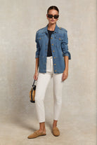 Holland Cooper Denim Artillery Jacket #Colour_Denim